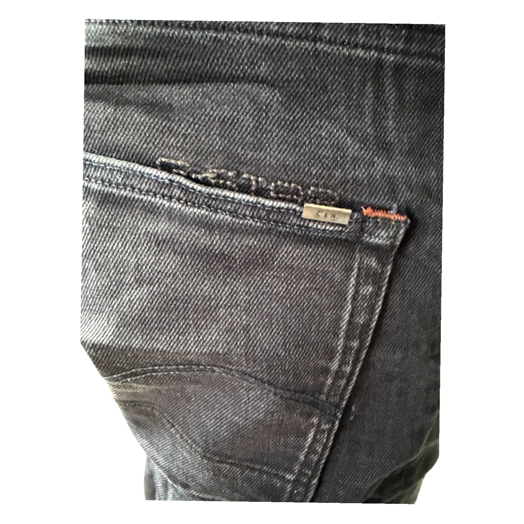 G-Star G-Star RAW 3301 Slim Jeans W33 L30 Mens Dark Grey/Black Denim Zip Fly Slim Jeans Mens W33 L30 Grey Denim Size US 33 - 5 Thumbnail