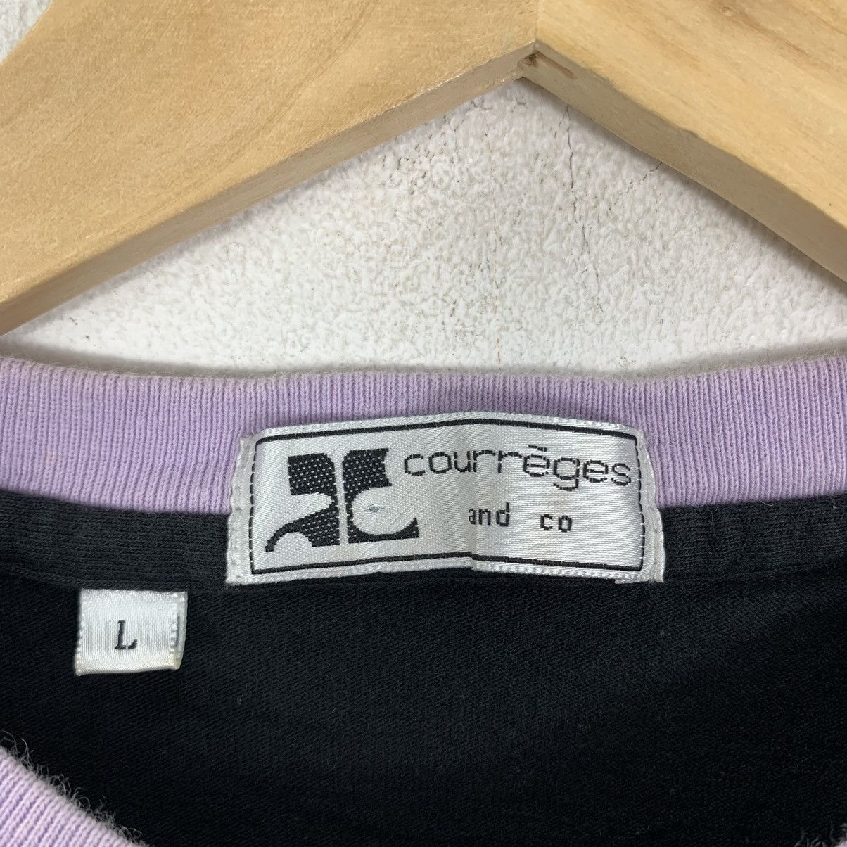 Courreges COURREGES Multi Color Embroidered Short Sleeve Tshirt Size L / US 10 / IT 46 - 4 Thumbnail