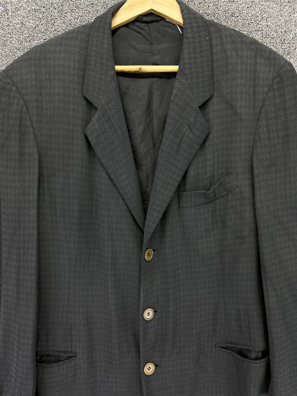 Giorgio Armani Vintage Giorgio Armani Black Blazers Coats Jacket Size US M / EU 48-50 / 2 - 5 Thumbnail