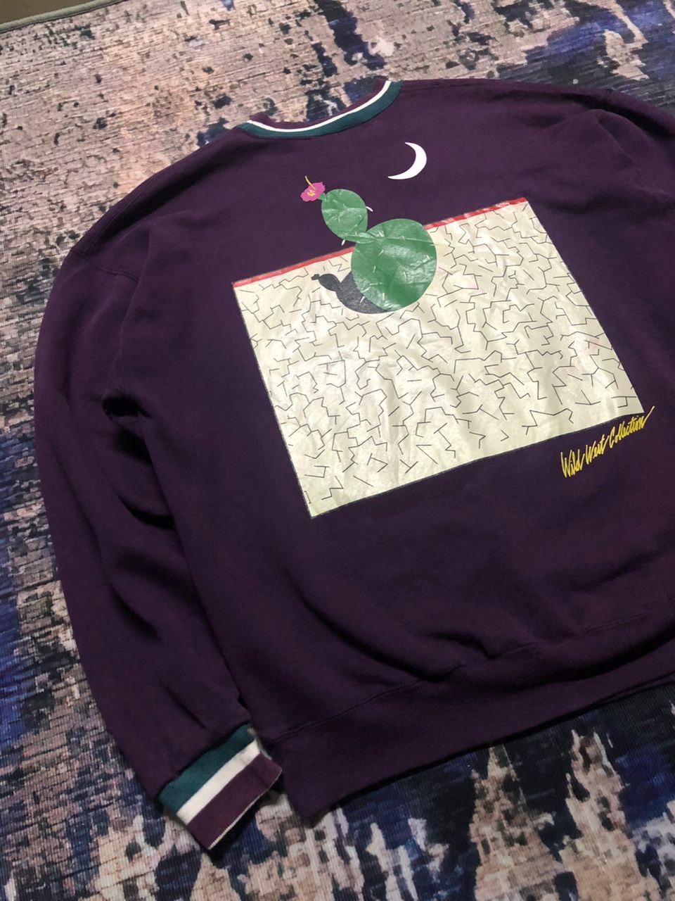 Marlboro Extremely Rare Vintage Marlboro Cactus Print Sweatshirt Size US L / EU 52-54 / 3 - 5 Thumbnail