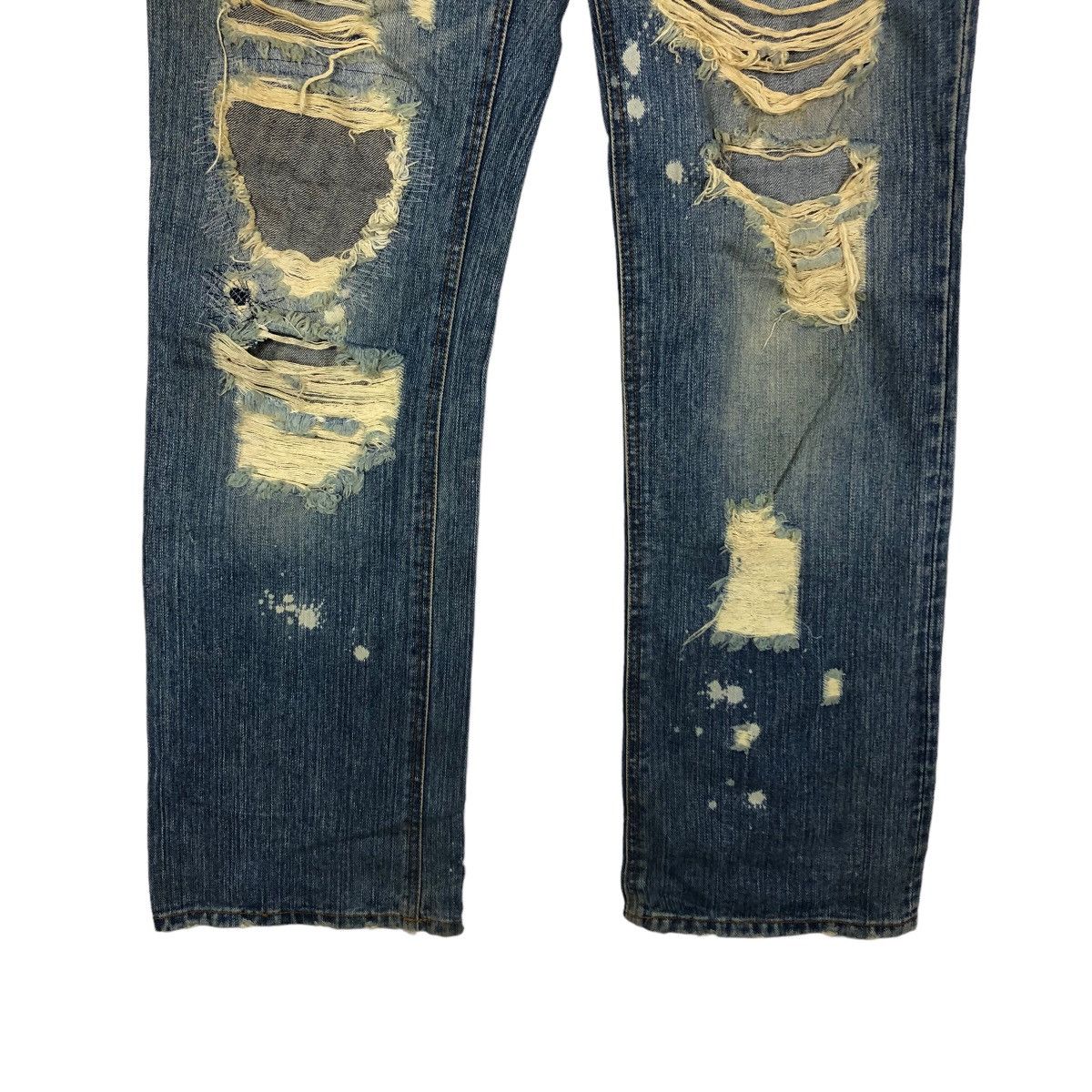 Hysteric Glamour 🔥Rare Distressed Denim Jeans Straight Cut Hysteric Glamour Size US 32 / EU 48 - 4 Thumbnail