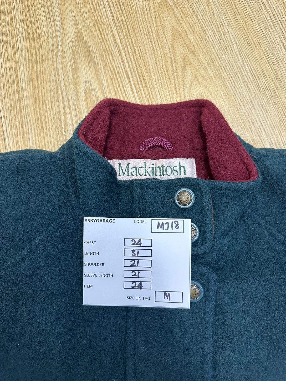 Mackintosh × Vintage Vintage Mackintosh USA Wool Jacket MJ18 Size US M / EU 48-50 / 2 - 14 Thumbnail