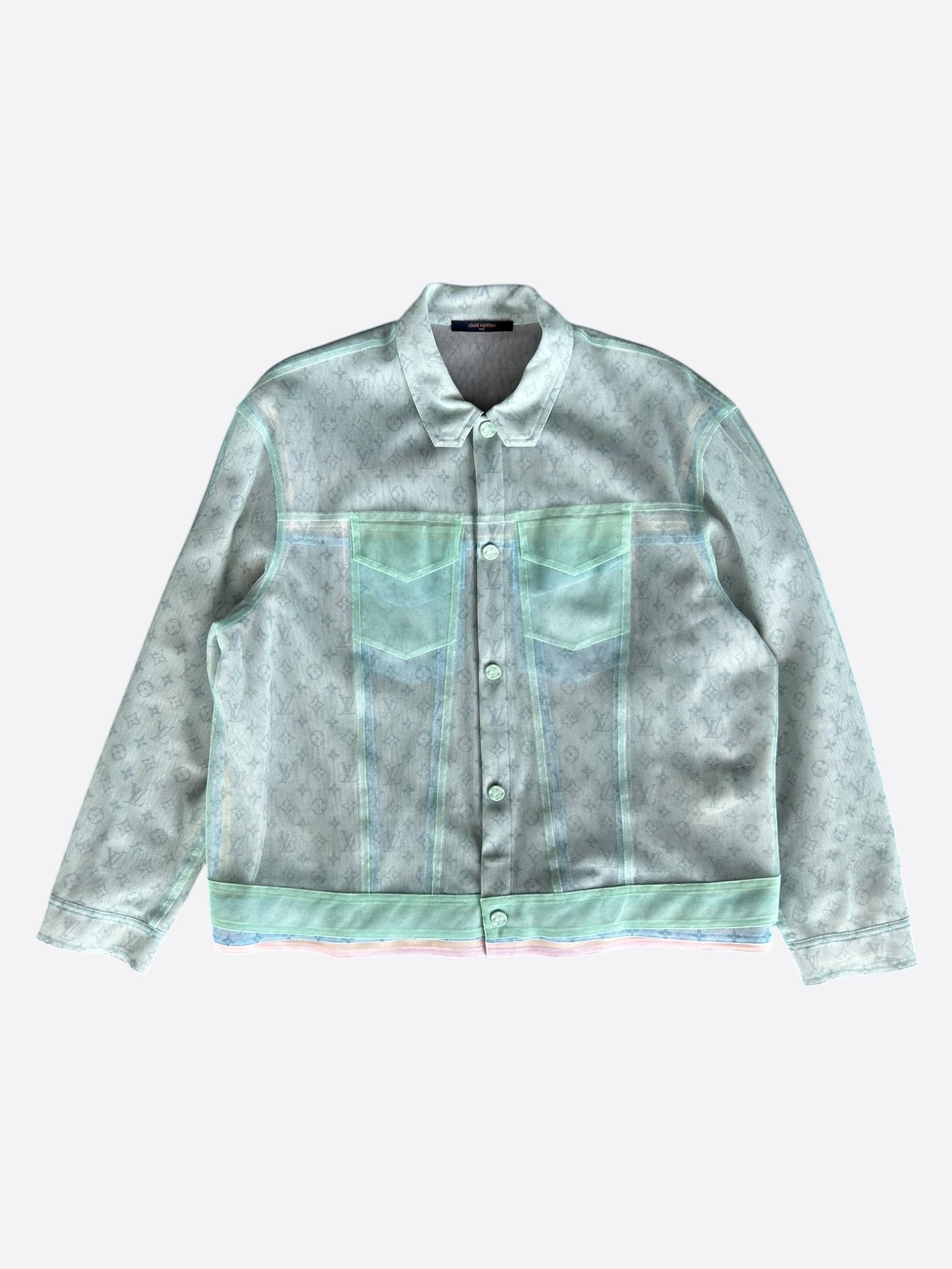 Louis Vuitton Louis Vuitton Multicolor Mesh Tulle Jacket Size US XXL / EU 58 / 5 - 1 Thumbnail