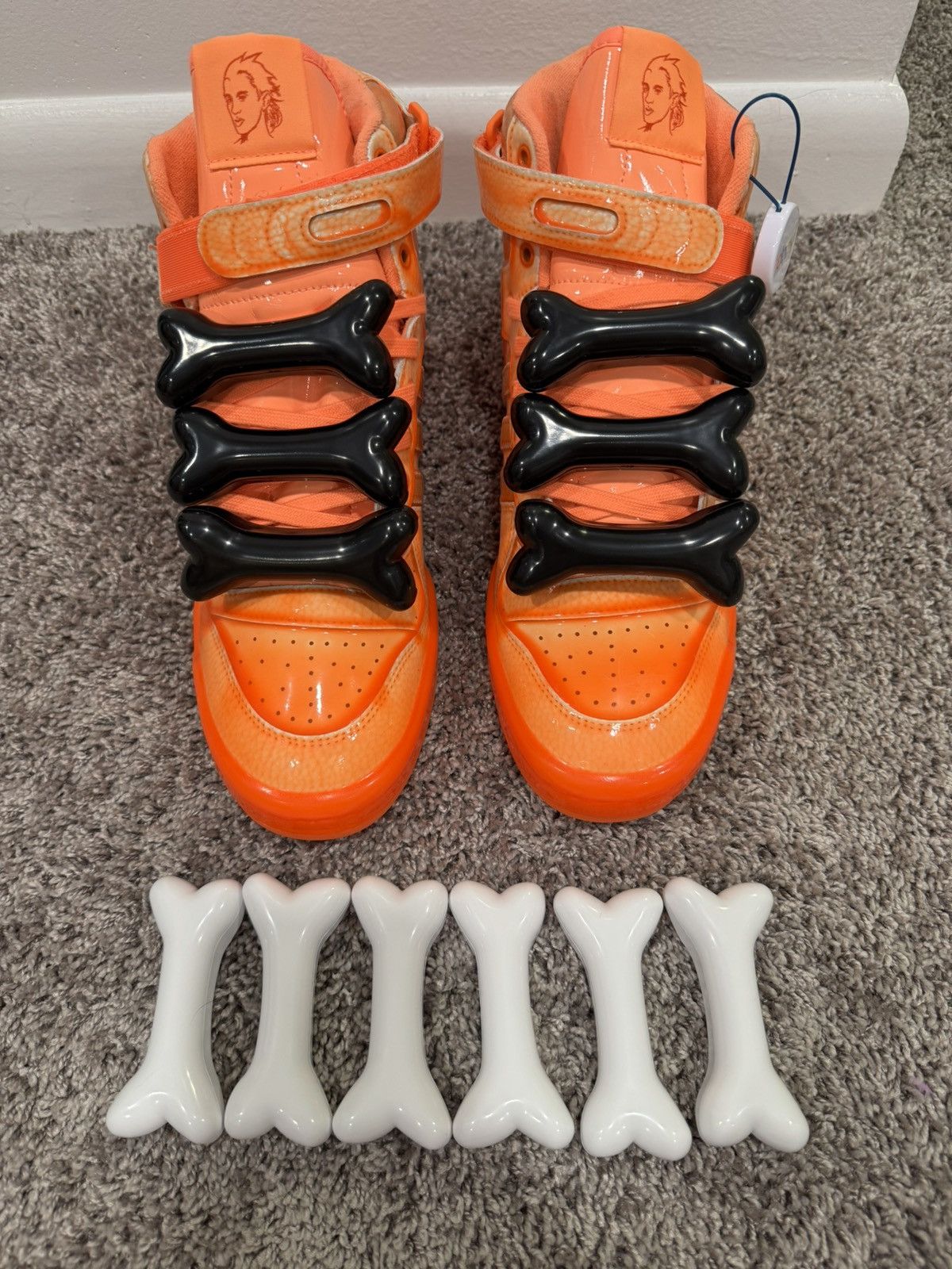 Jeremy Scott 2 sets of Adidas Jeremy Scott Bones Size ONE SIZE - 2 Thumbnail