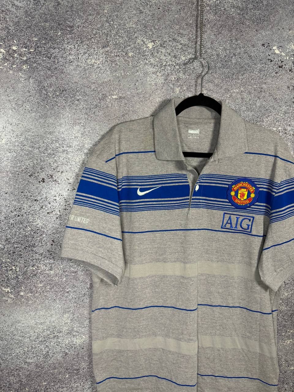 Nike × Vintage Vintage Manchester United Pre Match Nike Polo Tee Size US XL / EU 56 / 4 - 3 Thumbnail