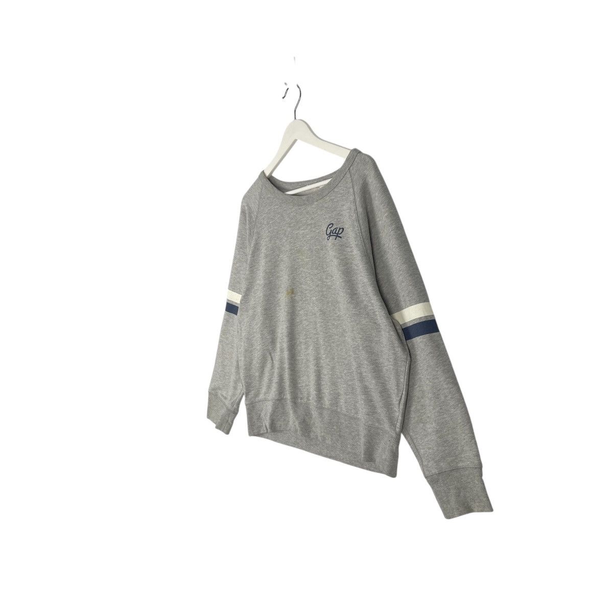 Designer × Vintage vintage Hoodie/sweater gap small logo gray blue white two Size US L / EU 52-54 / 3 - 2 Thumbnail