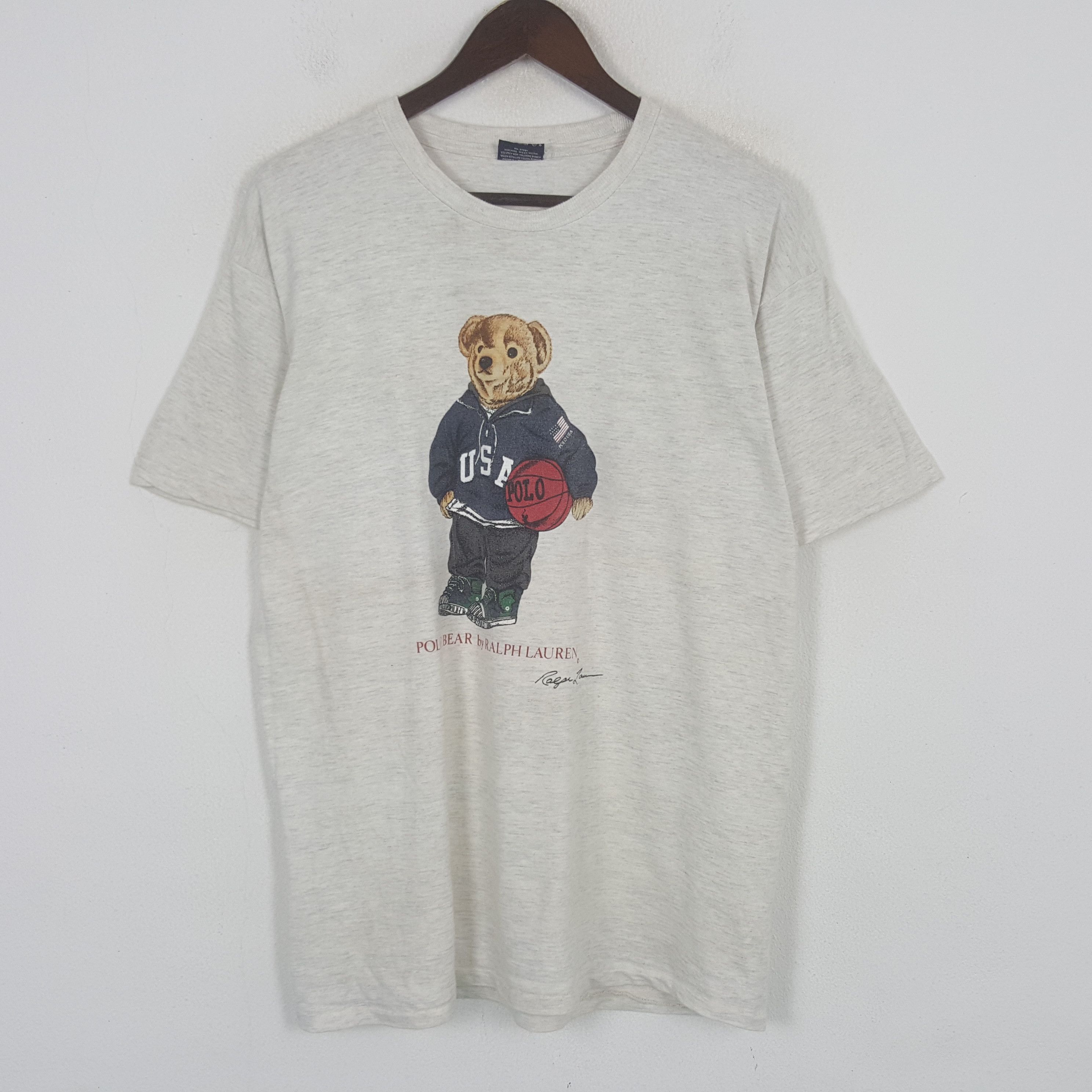 Polo Ralph Lauren Vintage Polo Bear by Ralph Lauren Tshirt Size US L / EU 52-54 / 3 - 1 Thumbnail