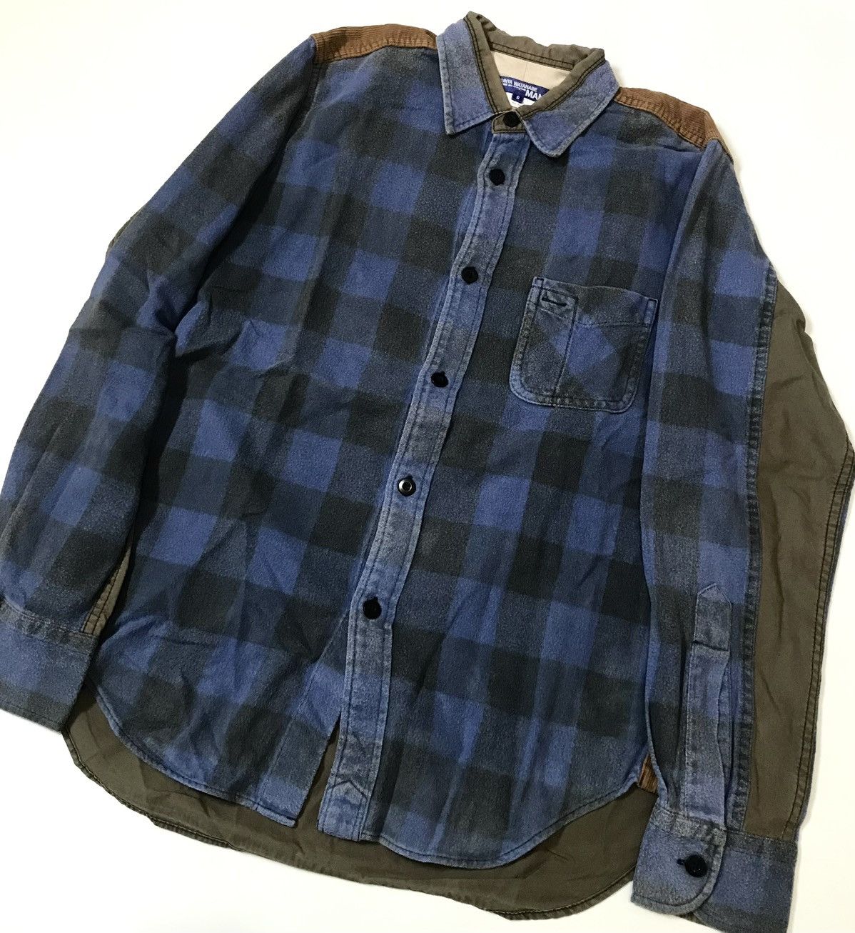 Junya Watanabe Junya watanabe cdg man AD2010 hybrid washed flannel shirt Size US S / EU 44-46 / 1 - 7 Thumbnail