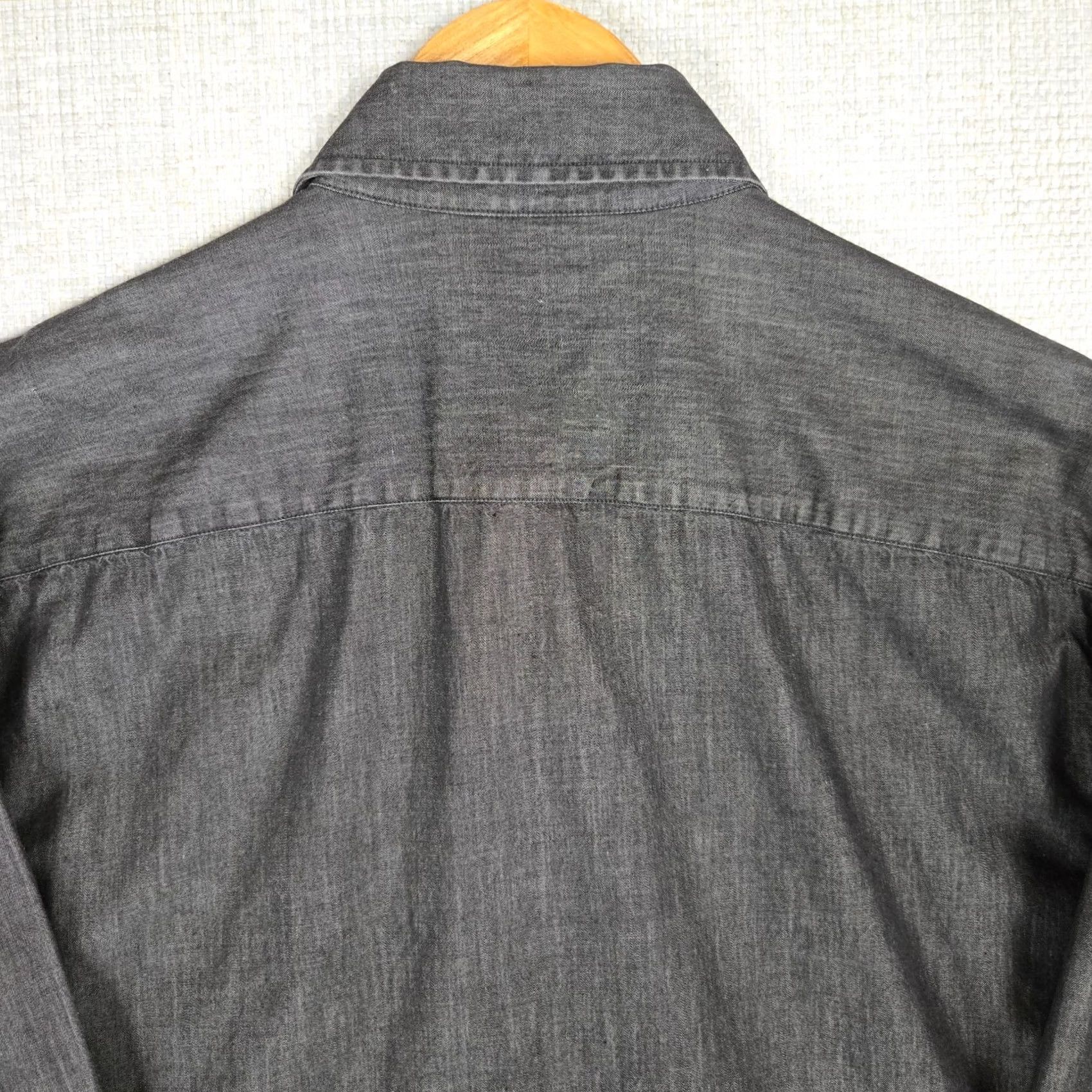 Ermenegildo Zegna ERMENEGILDO ZEGNA SPORT Mens Cotton Chambray Long Sleeve Sport Shirt Medium Size US M / EU 48-50 / 2 - 7 Thumbnail