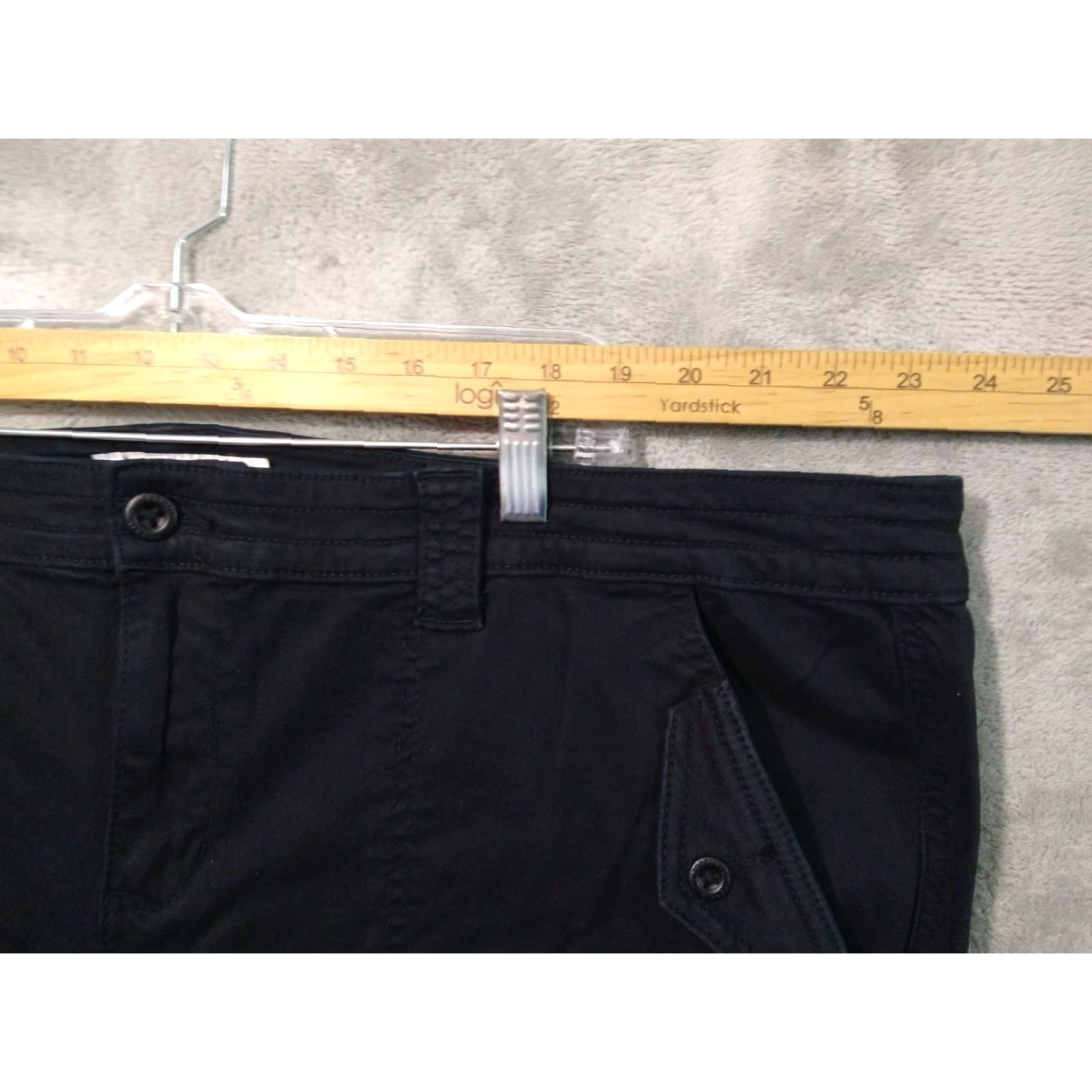 Torrid Torrid Pants Womens 26 Black Crop Twill Skinny Mid Rise Stretch Crop, Inseam 26.5 in, Cotton Spandex, 26, Regular, Black Womens Pants Size 26" / US 2 / IT 38 - 3 Thumbnail