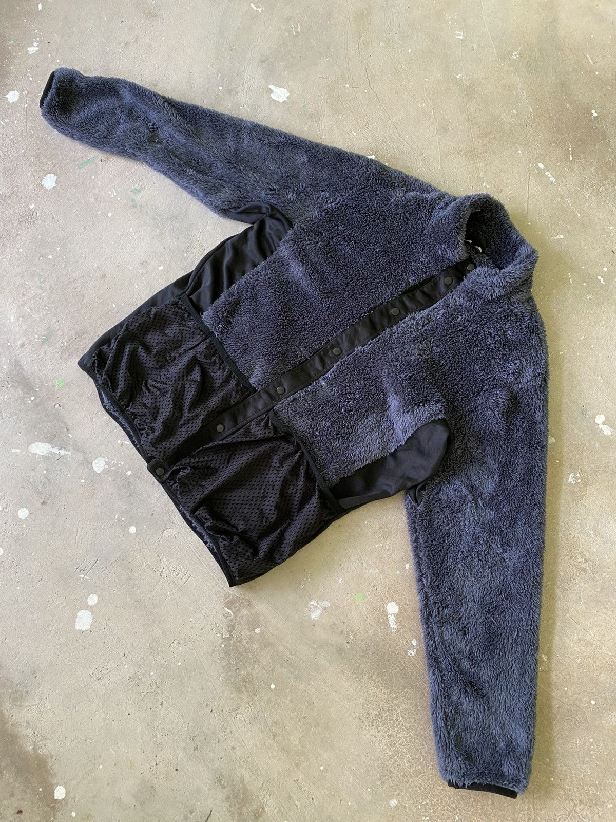Japanese Brand AEGIS Tactical Sherpa Fleece Jacket Grey Black Size US M / EU 48-50 / 2 - 4 Thumbnail