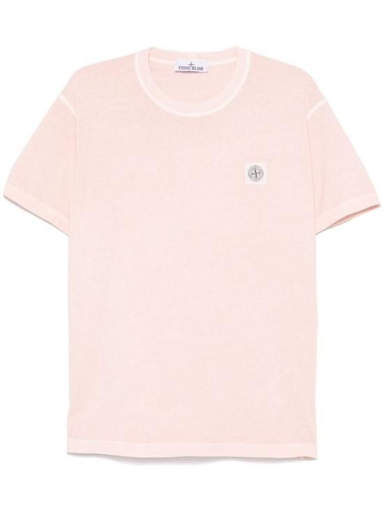 Stone Island STONE ISLAND Men T-Shirts 2100237S0057 V0182 Pink Size US XL / EU 56 / 4 - 1 Thumbnail