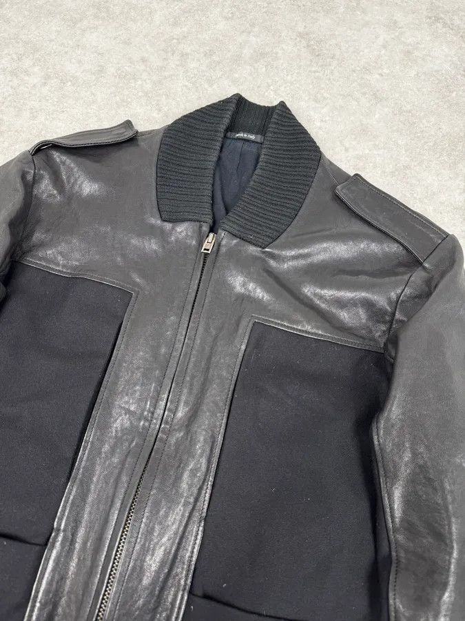 Maison Margiela FW2014 Maison Margiela Black Contrast Panel Leather Jacket Size US L / EU 52-54 / 3 - 5 Thumbnail