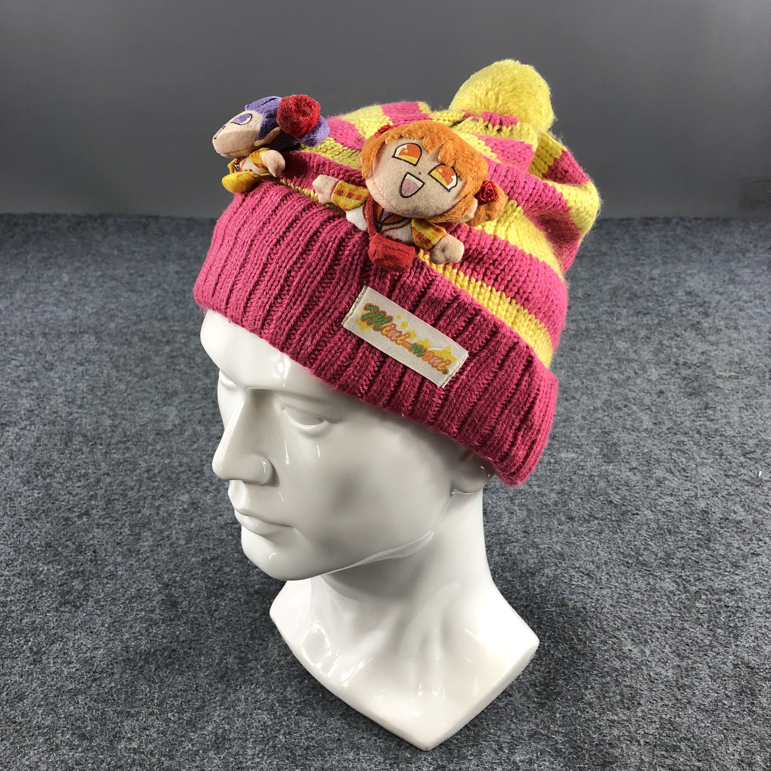 Vintage Mini-Moni Pom-pom Beanie Snowcap Snow Hat B142 Size ONE SIZE - 1 Thumbnail