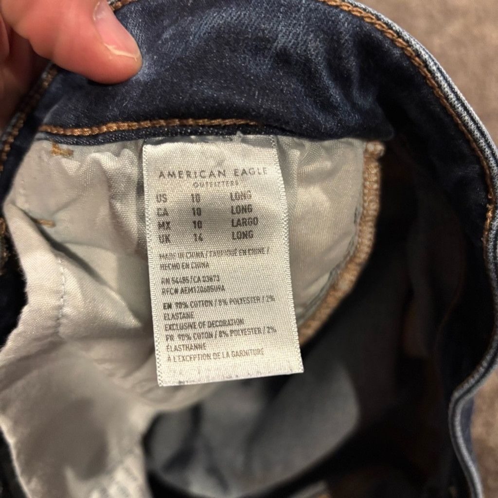 American Eagle Outfitters American Eagle Outfitters Women's Dark Blue Skinny Jeans Size 32" / US 10 / IT 46 - 7 Thumbnail