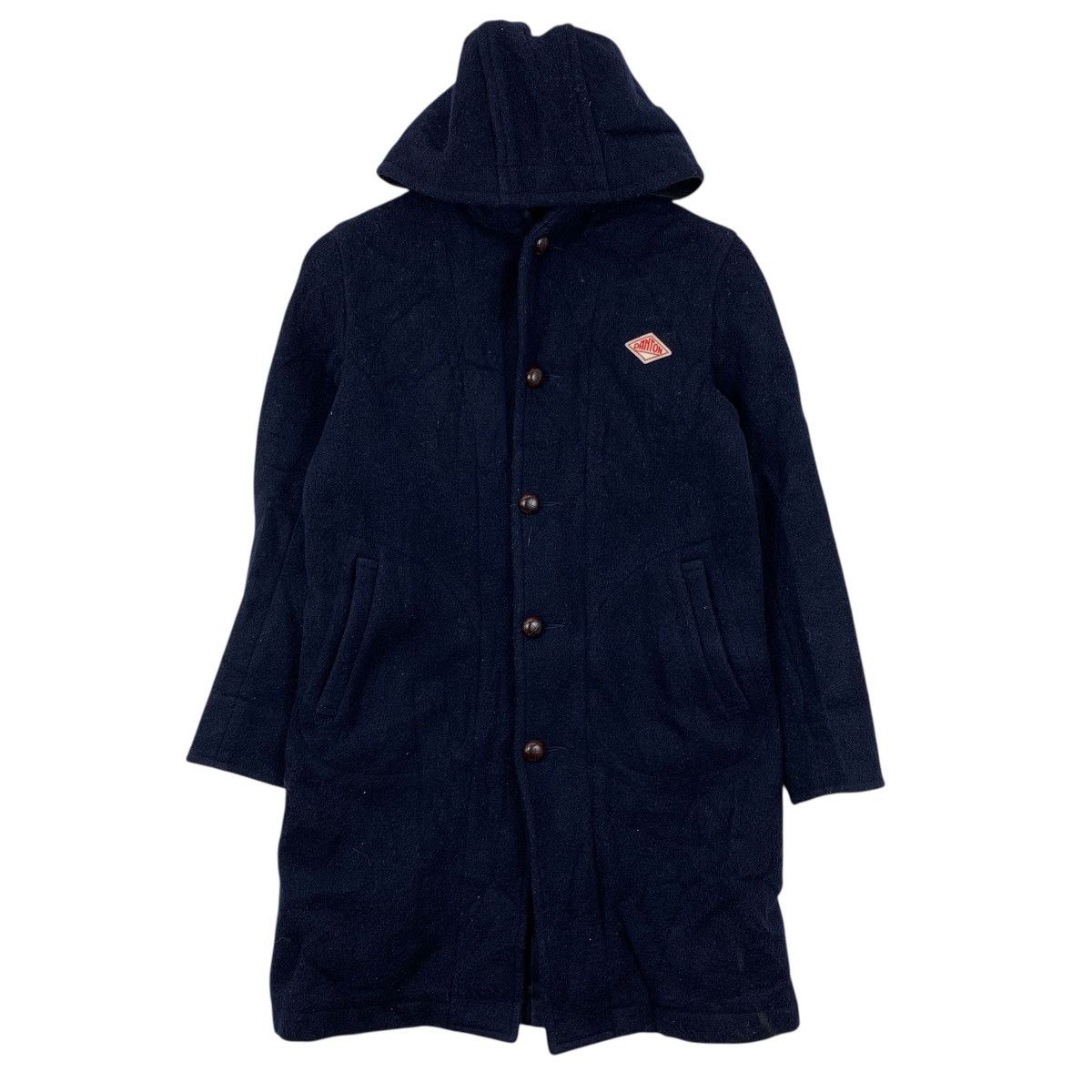 Danton Vintage DANTON VETEMENTS De TRAVAIL France HoodedCoat Jacket Size US S / EU 44-46 / 1 - 1 Thumbnail