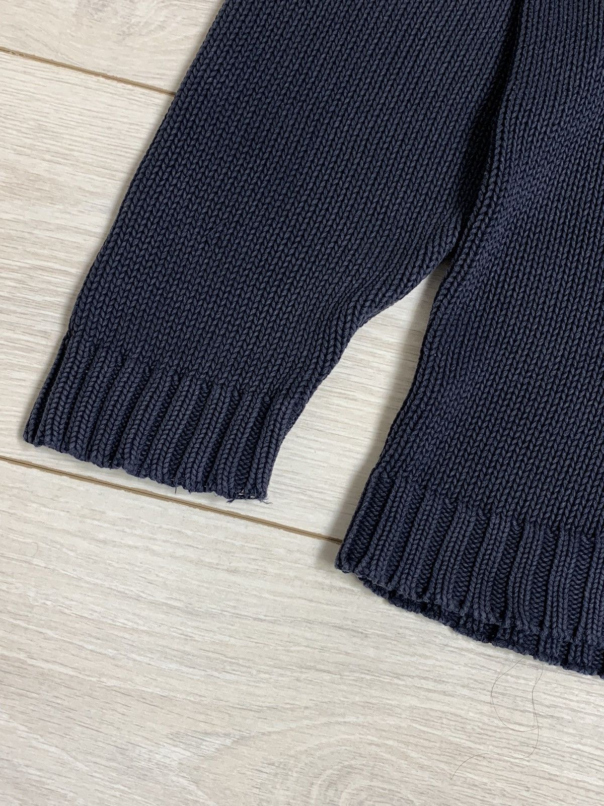 Yves Saint Laurent Vtg Yves Saint Laurent Navy Knit Sweater Fits 2XL-3XL Size US XXL / EU 58 / 5 - 12 Thumbnail