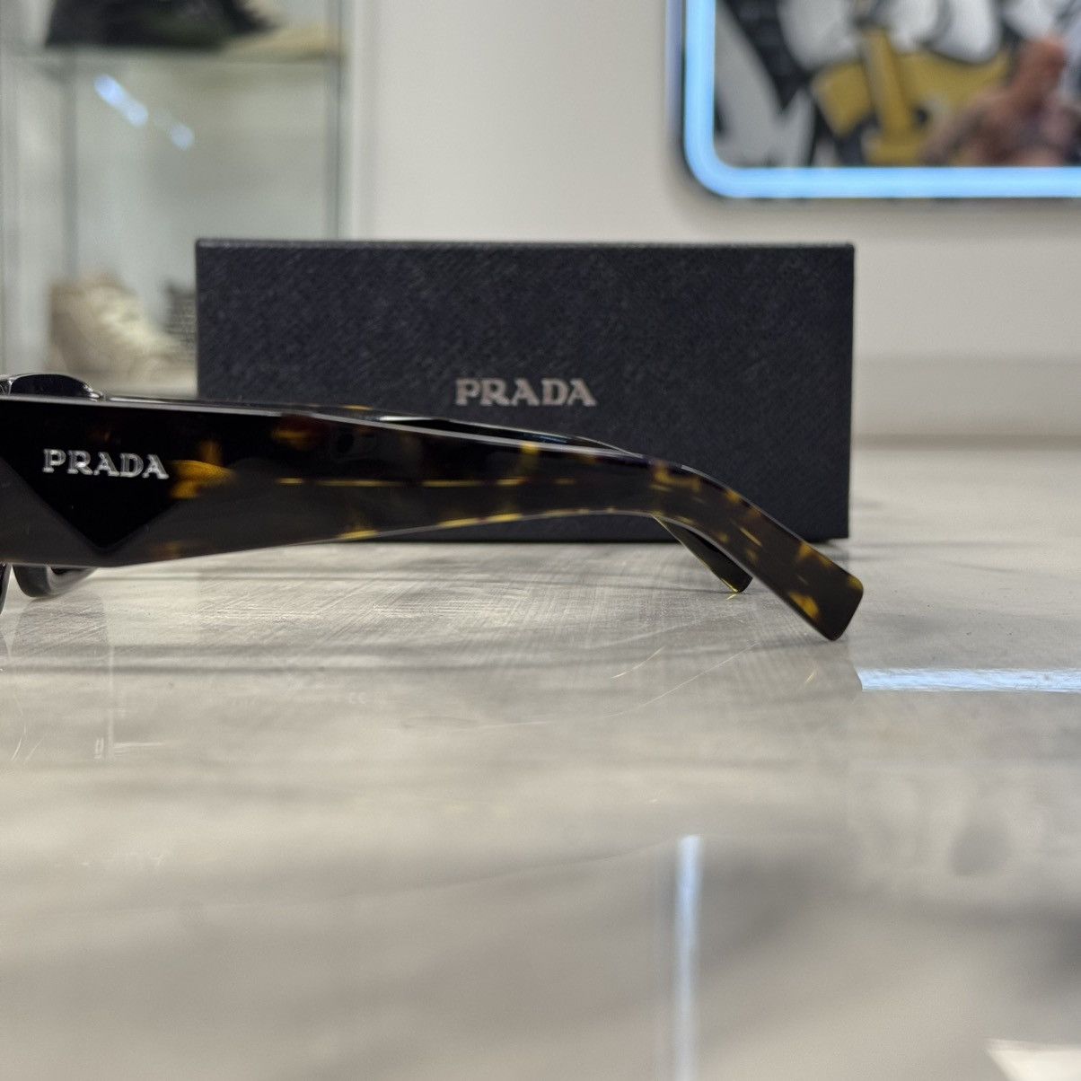 Prada Prada PR06YS Sunglasses Tortoise Size ONE SIZE - 5 Thumbnail