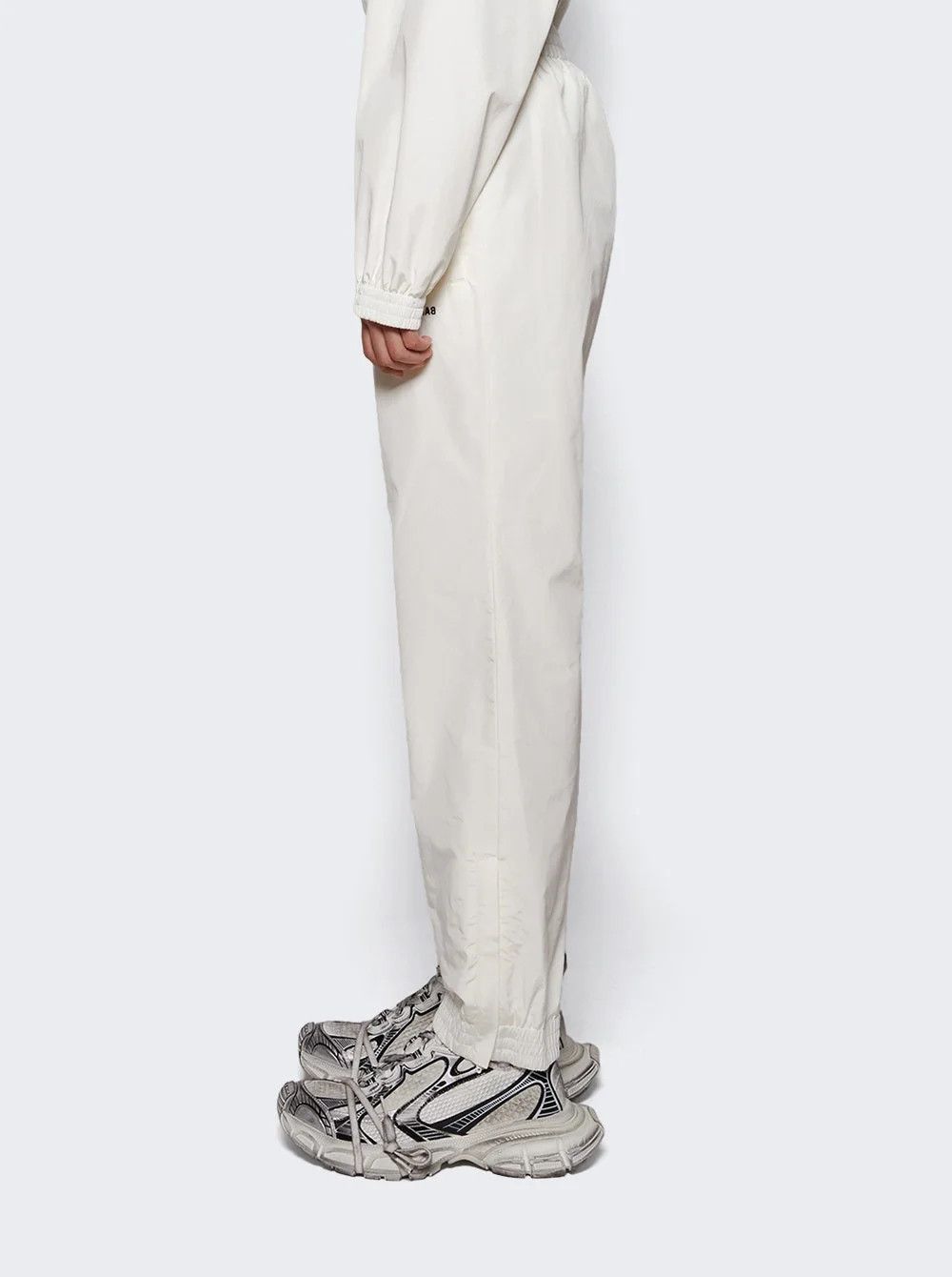 Balenciaga o1in1g0526 Mirror Regular Tracksuit Pants in White Size 27" / US 4 / IT 40 - 4 Thumbnail