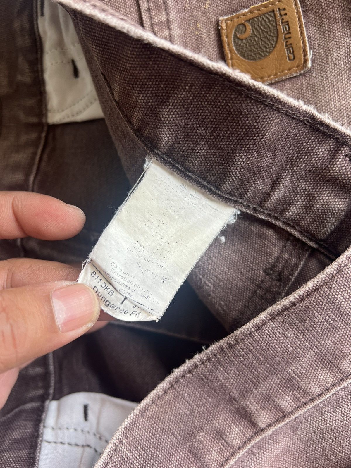 Carhartt Vintage Rare Carhartt B11 DKB Dungaree Carpenter Pants Size US 34 / EU 50 - 10 Thumbnail