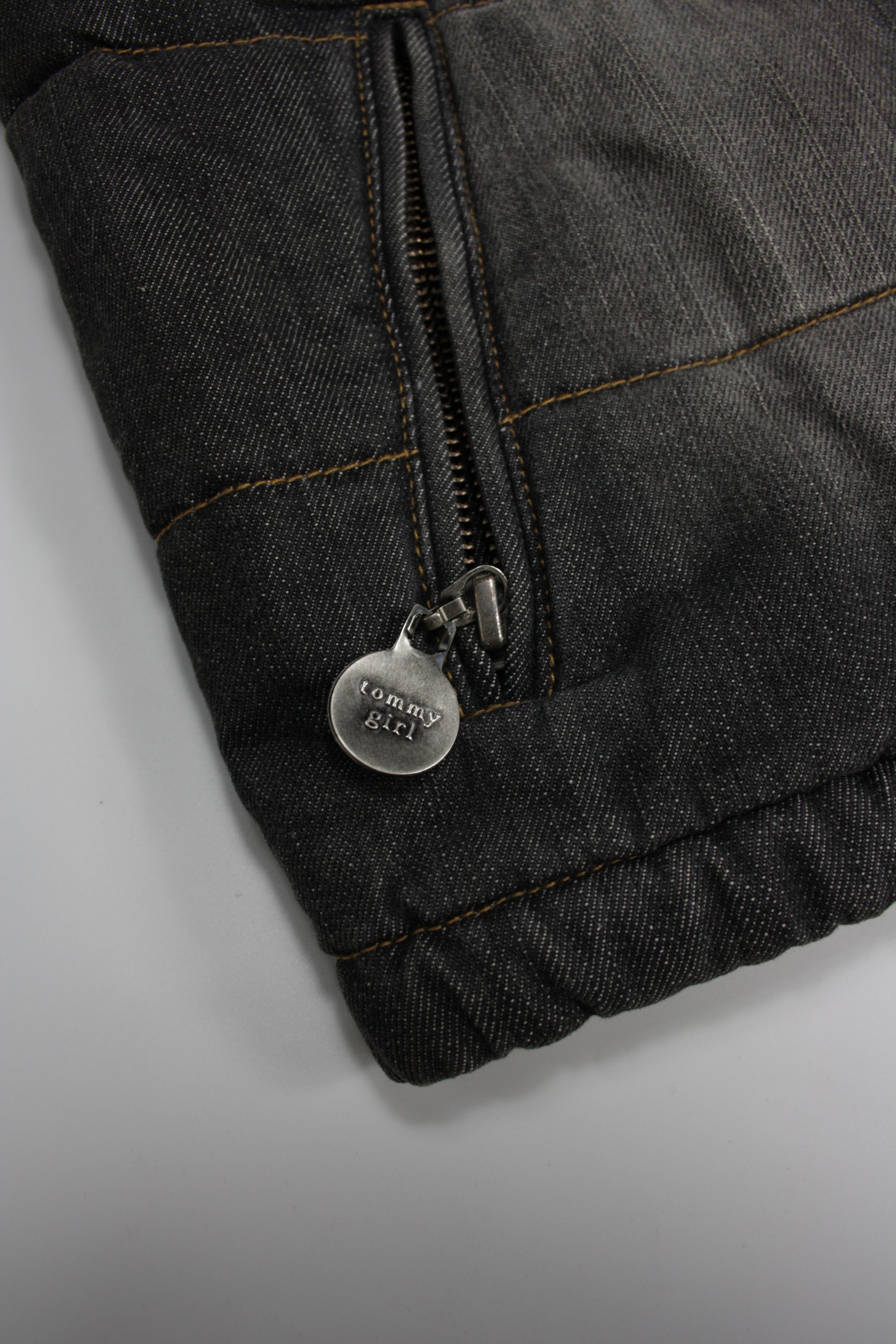 Japanese Brand × Tommy Hilfiger × Vintage Tommy Girl Y2K Vintage Denim & Suede Padded Vest Size S / US 4 / IT 40 - 7 Thumbnail