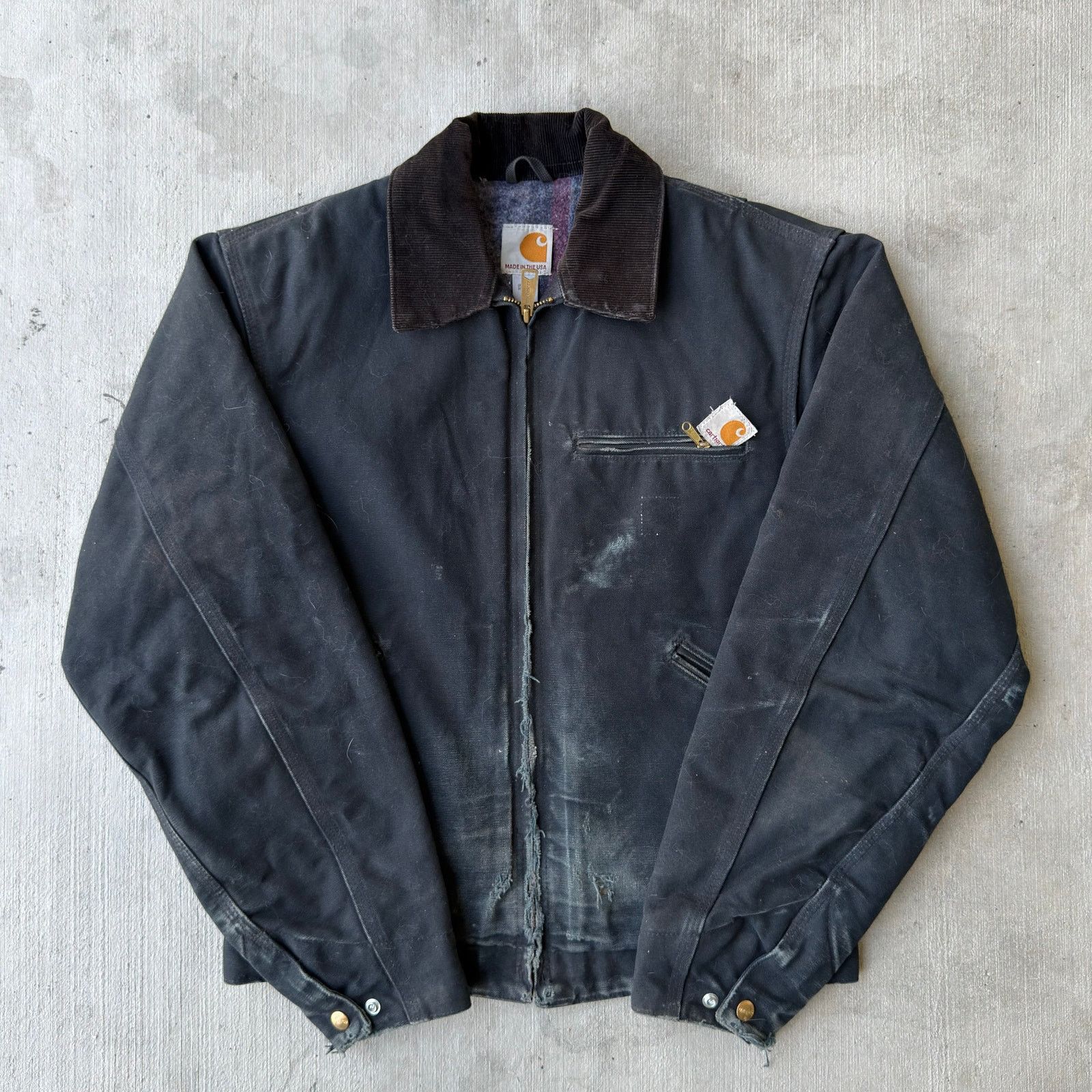 Carhartt Blacked Out Detroit Jacket Chrysler x Carhartt | Grailed