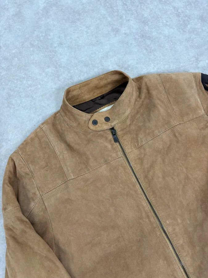 Emporio Armani SS2004 Emporio Armani Beige Suede Leather Jacket Size US M / EU 48-50 / 2 - 5 Thumbnail