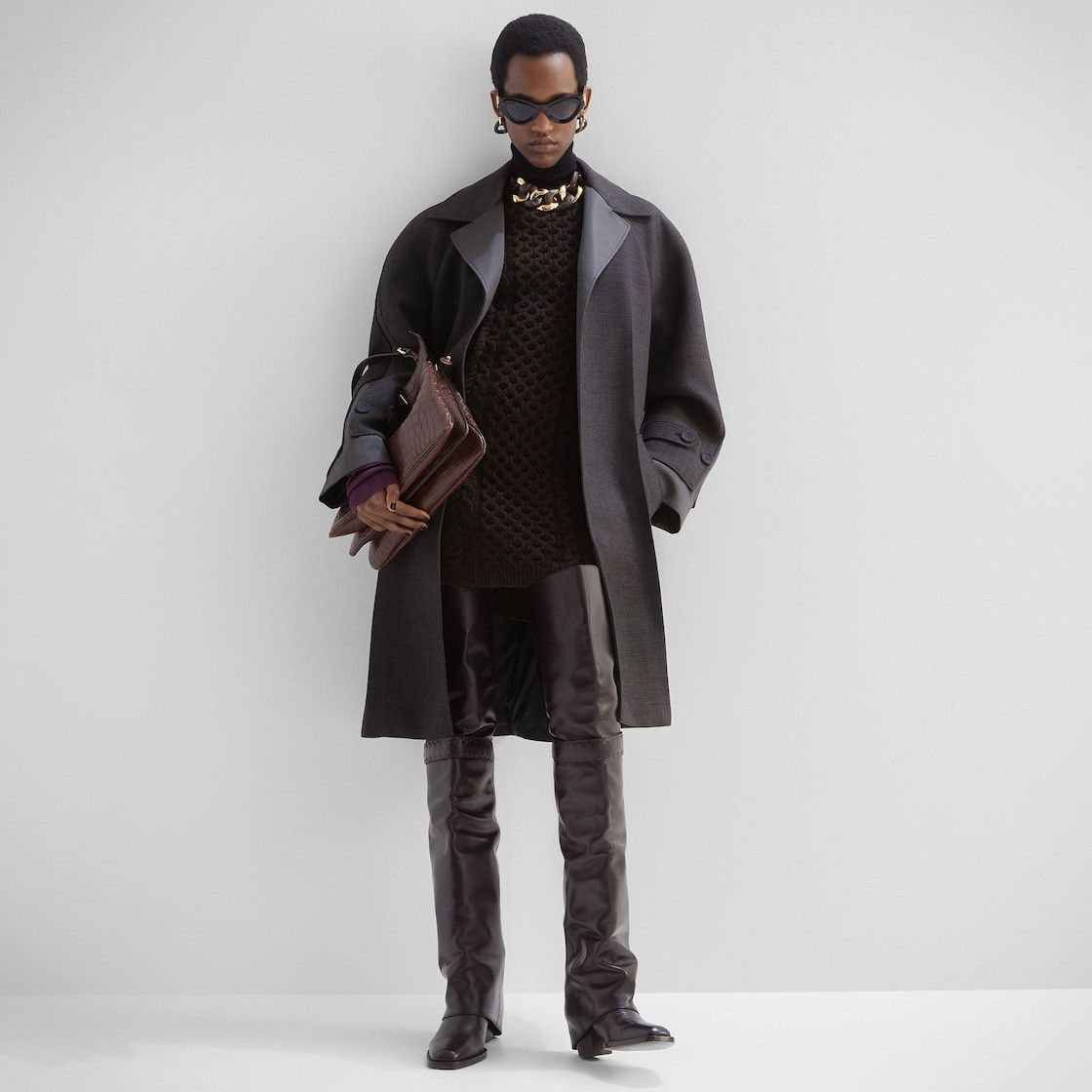 Fendi o1loc1c0426 Overcoat in Grey Size XL / US 12-14 / IT 48-50 - 4 Thumbnail