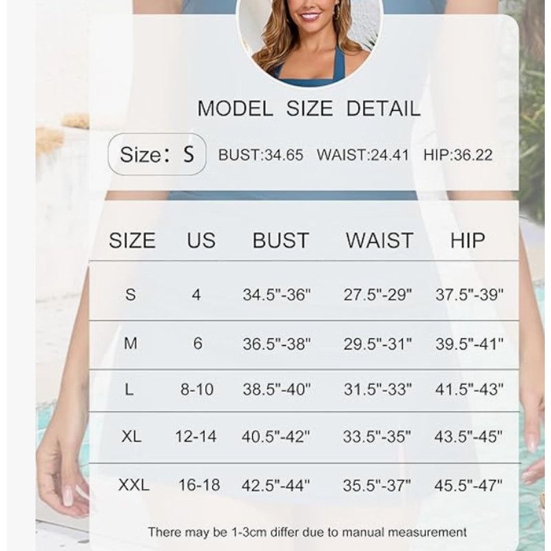 The Unbranded Brand NEW XL Modest Tankini 2PieceTummyControlHighWaist SwimSkirt Size ONE SIZE - 6 Thumbnail