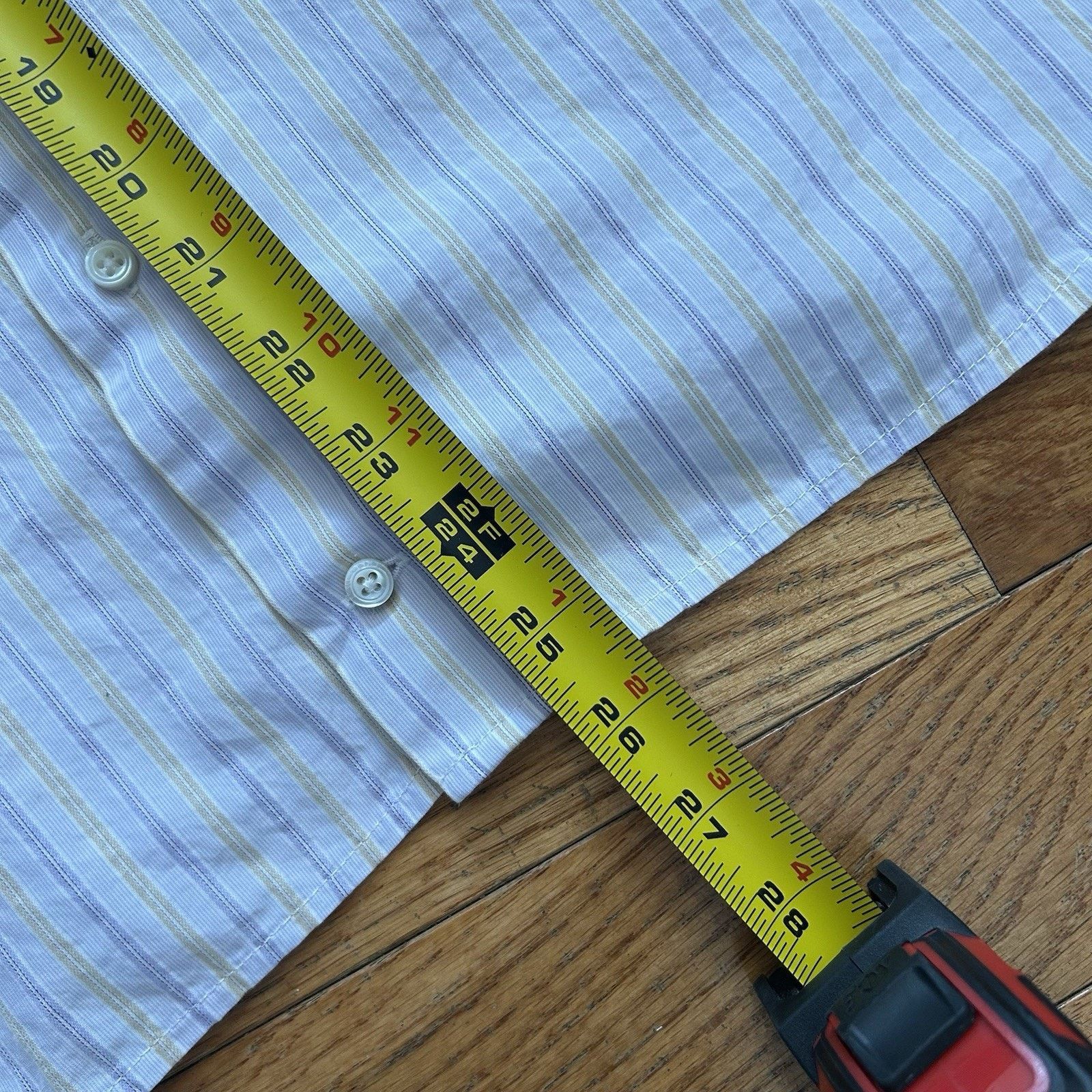 Ermenegildo Zegna Ermengildo Zegna Striped Tailored Button Up Shirt 41 16 Size US M / EU 48-50 / 2 - 5 Thumbnail