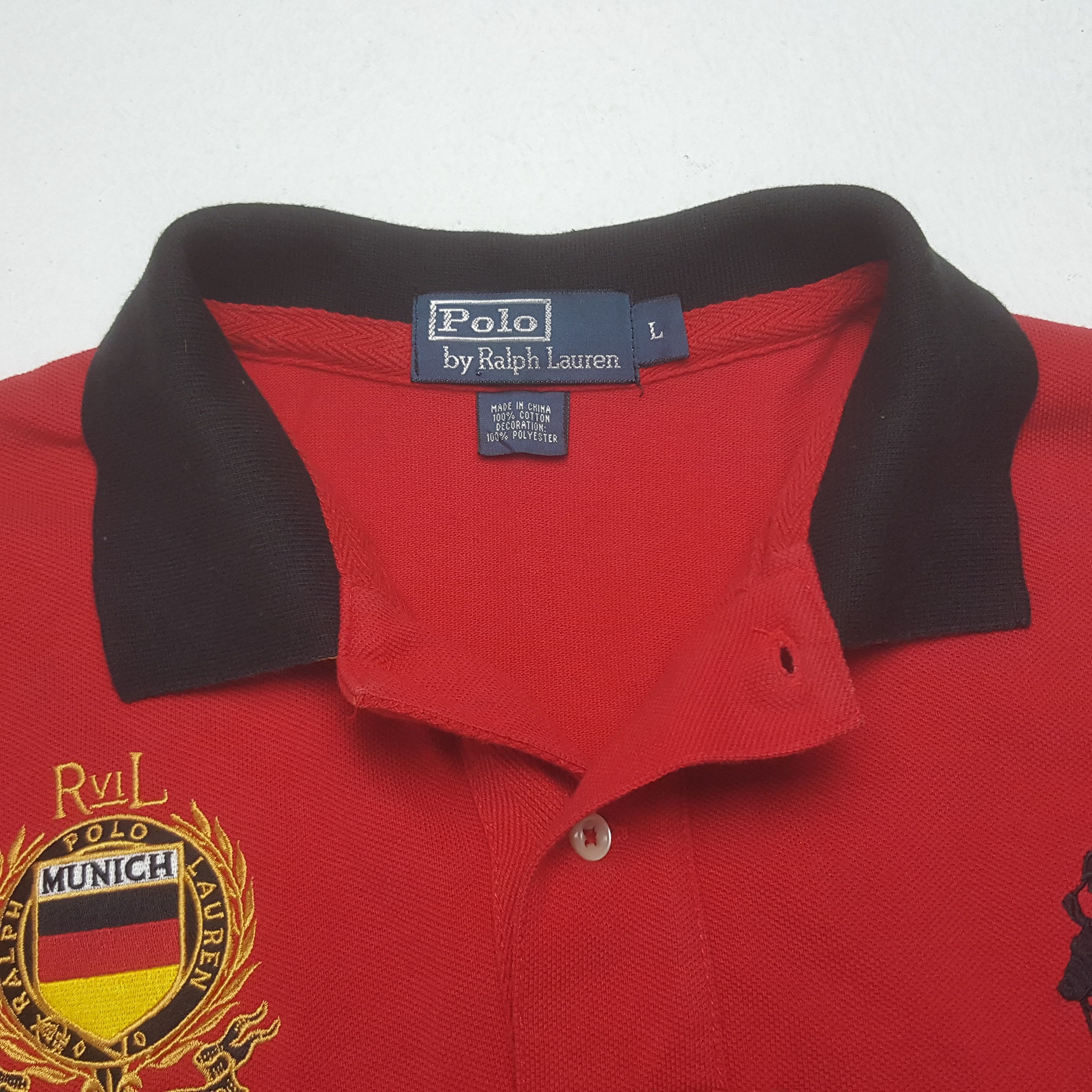 Polo Ralph Lauren × Vintage Vintage Polo Ralph Laurent Munich Polos Shirt Size US L / EU 52-54 / 3 - 6 Thumbnail