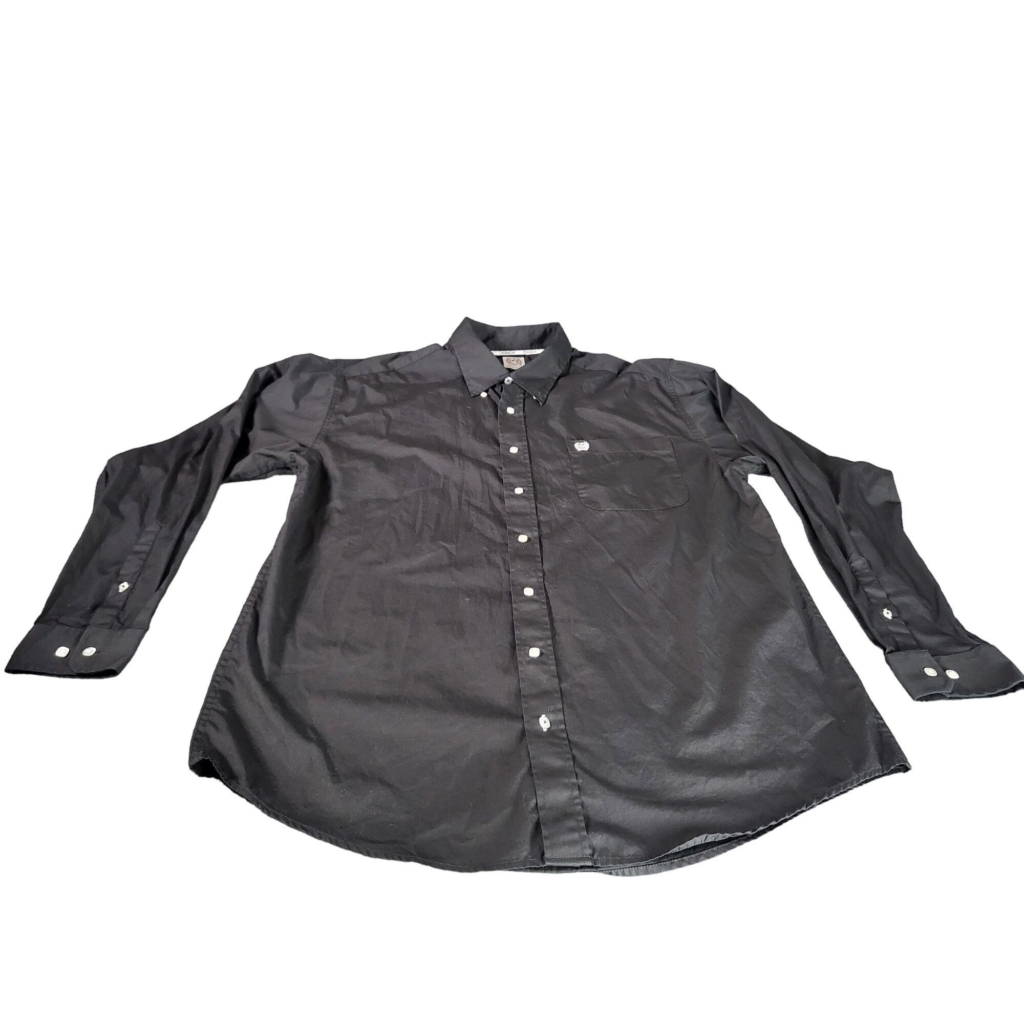 CINCH Cinch Button Up Shirt Men Sz L Black Long Sleeve Cowboy West Size US L / EU 52-54 / 3 - 1 Thumbnail