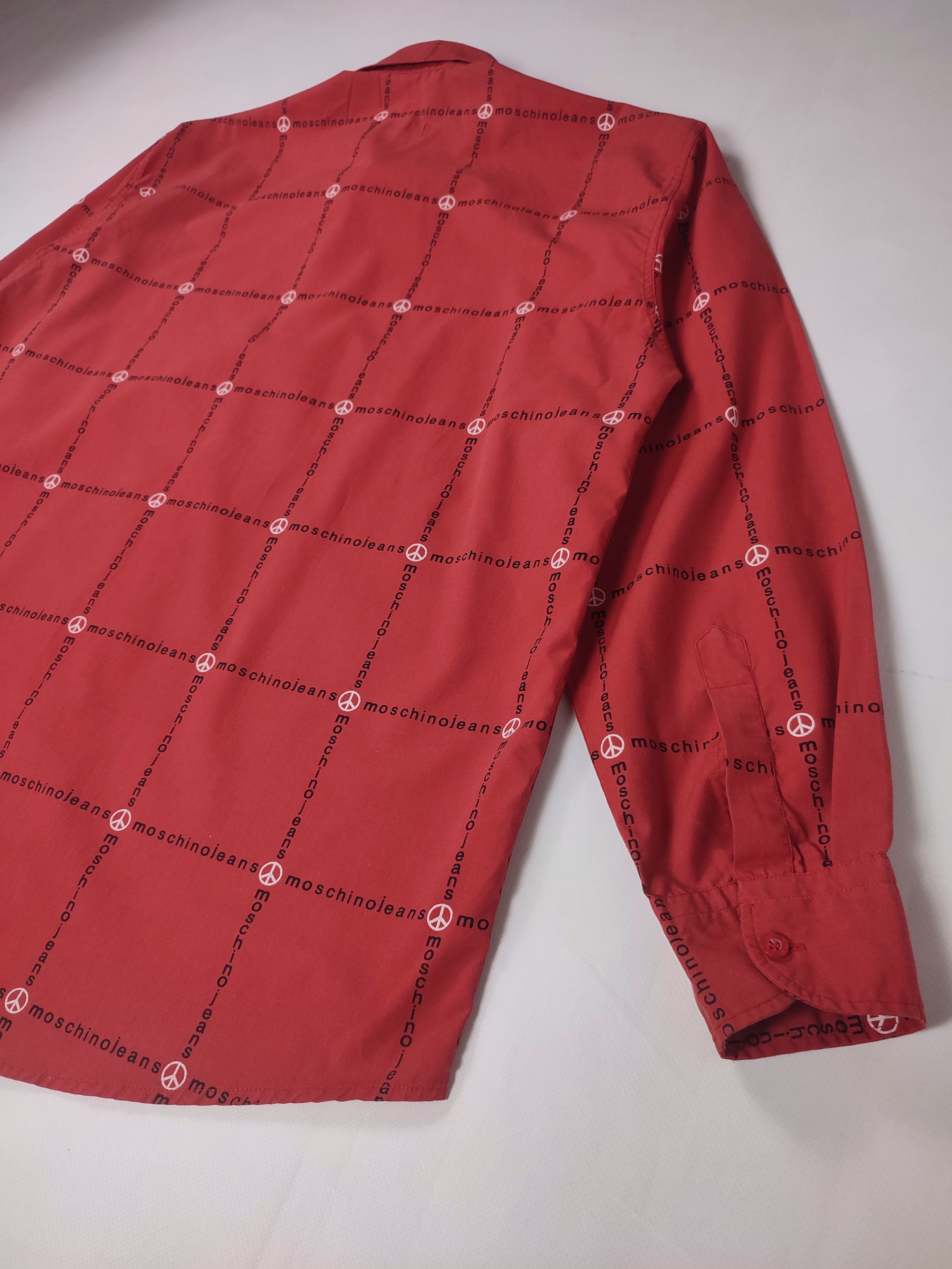 Moschino Moschino vintage shirt monogram Size US L / EU 52-54 / 3 - 11 Thumbnail