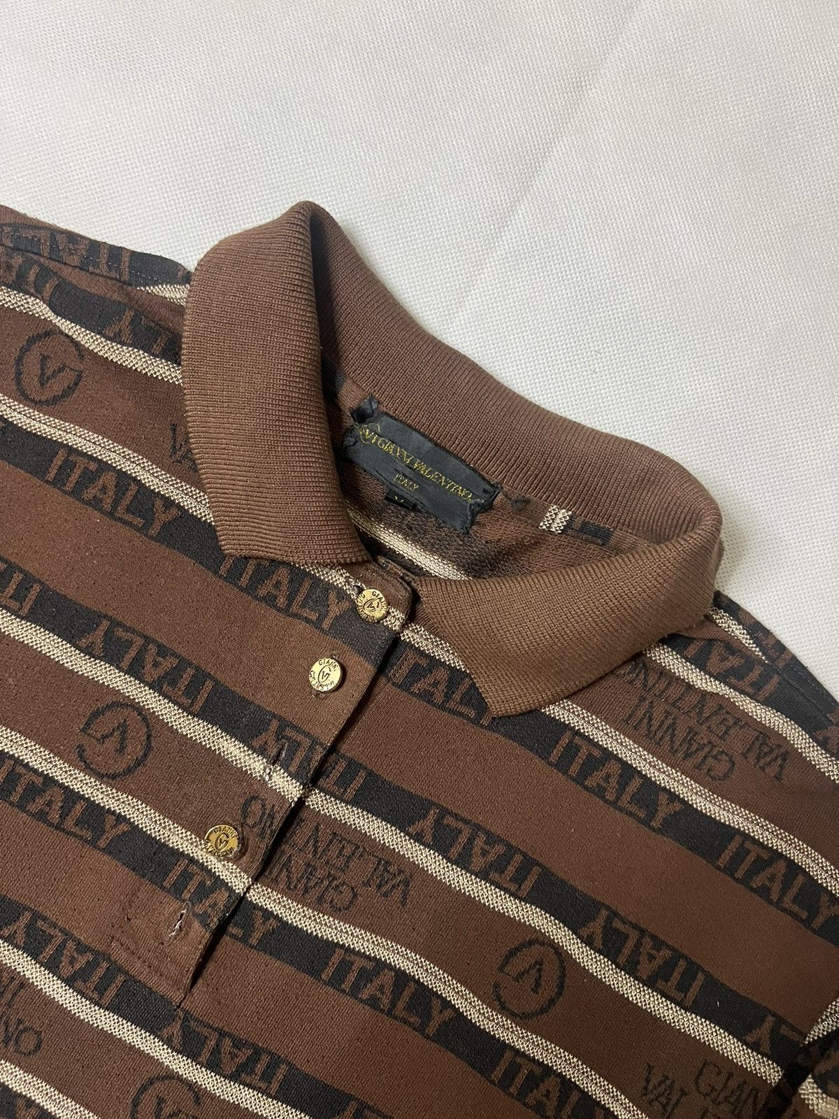 Gianni Valentino Gianni Valentino Monogram Polos Size US M / EU 48-50 / 2 - 2 Thumbnail