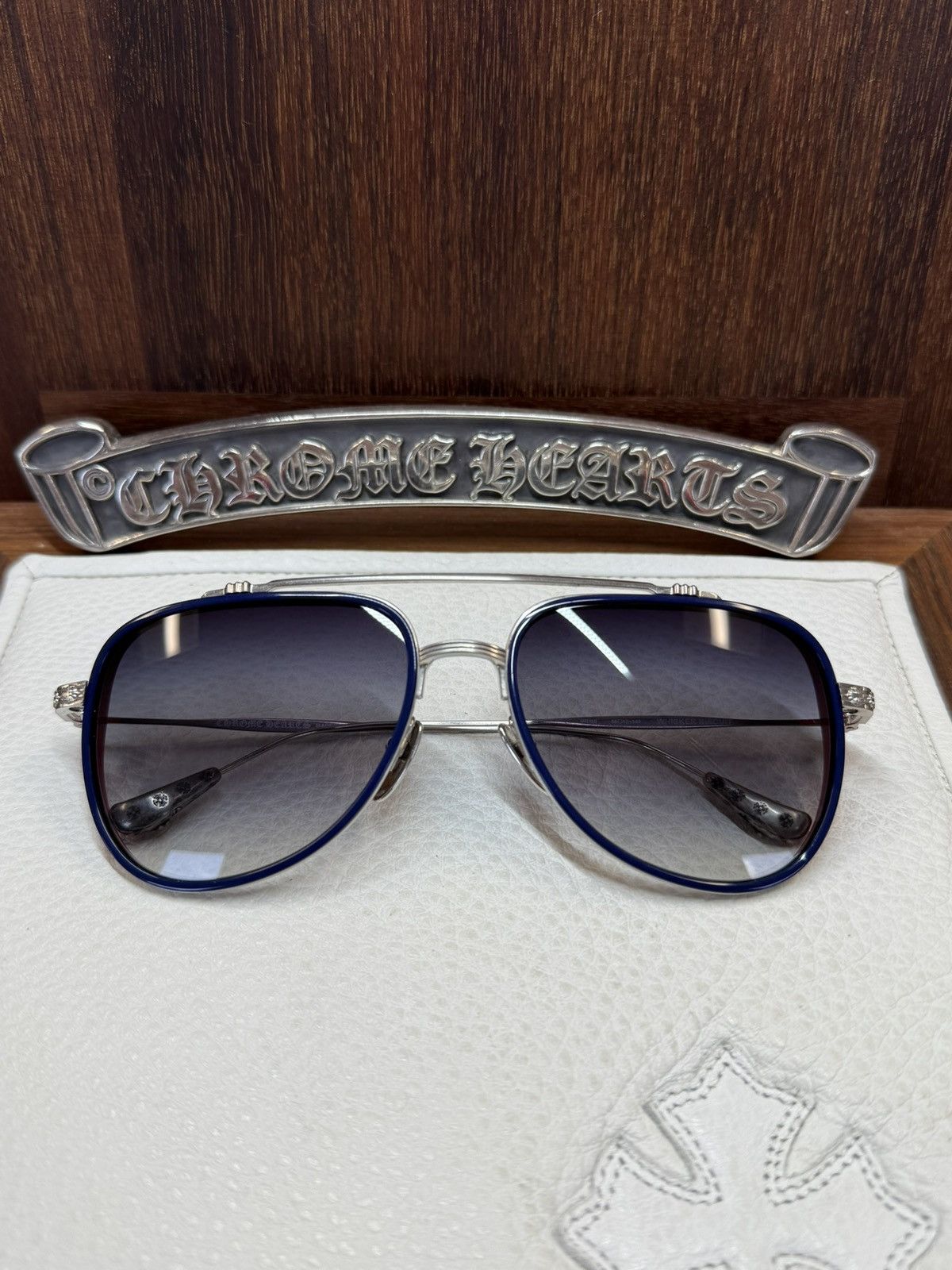 Chrome Hearts Chrome Hearts Whisker Biscuit Sunglasses Size ONE SIZE - 1 Thumbnail