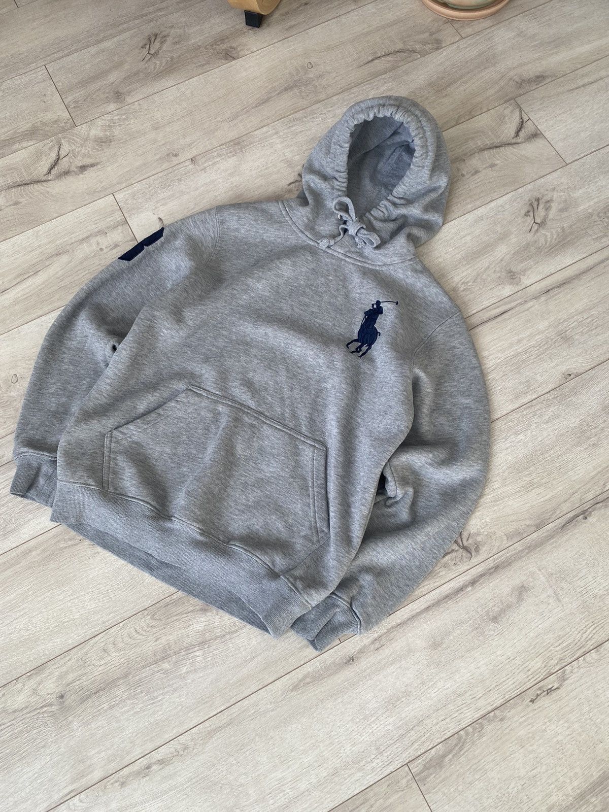 Polo Ralph Lauren Polo Ralph Lauren Vintage Hoodie Baggy 3 Big Pony Gray Size US S / EU 44-46 / 1 - 3 Thumbnail