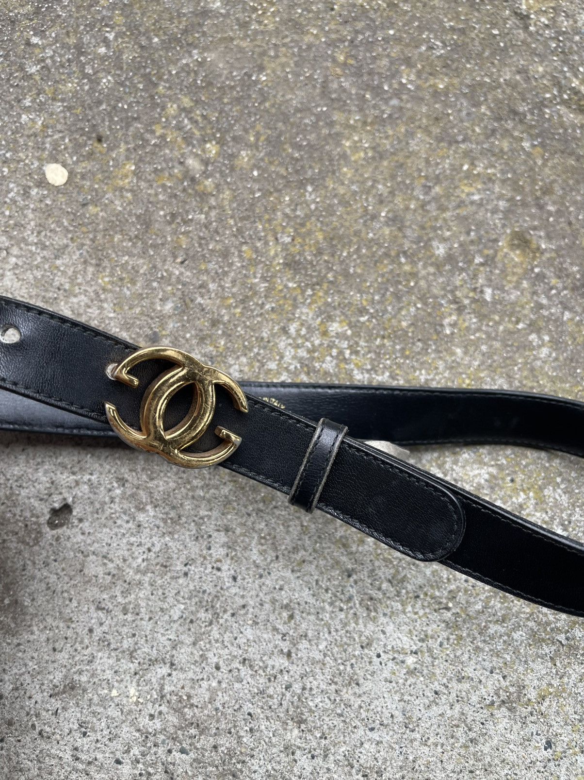 Gucci Steal??! 😮‍💨 black gold Gucci Leather Belt 70 Size ONE SIZE - 1 Thumbnail