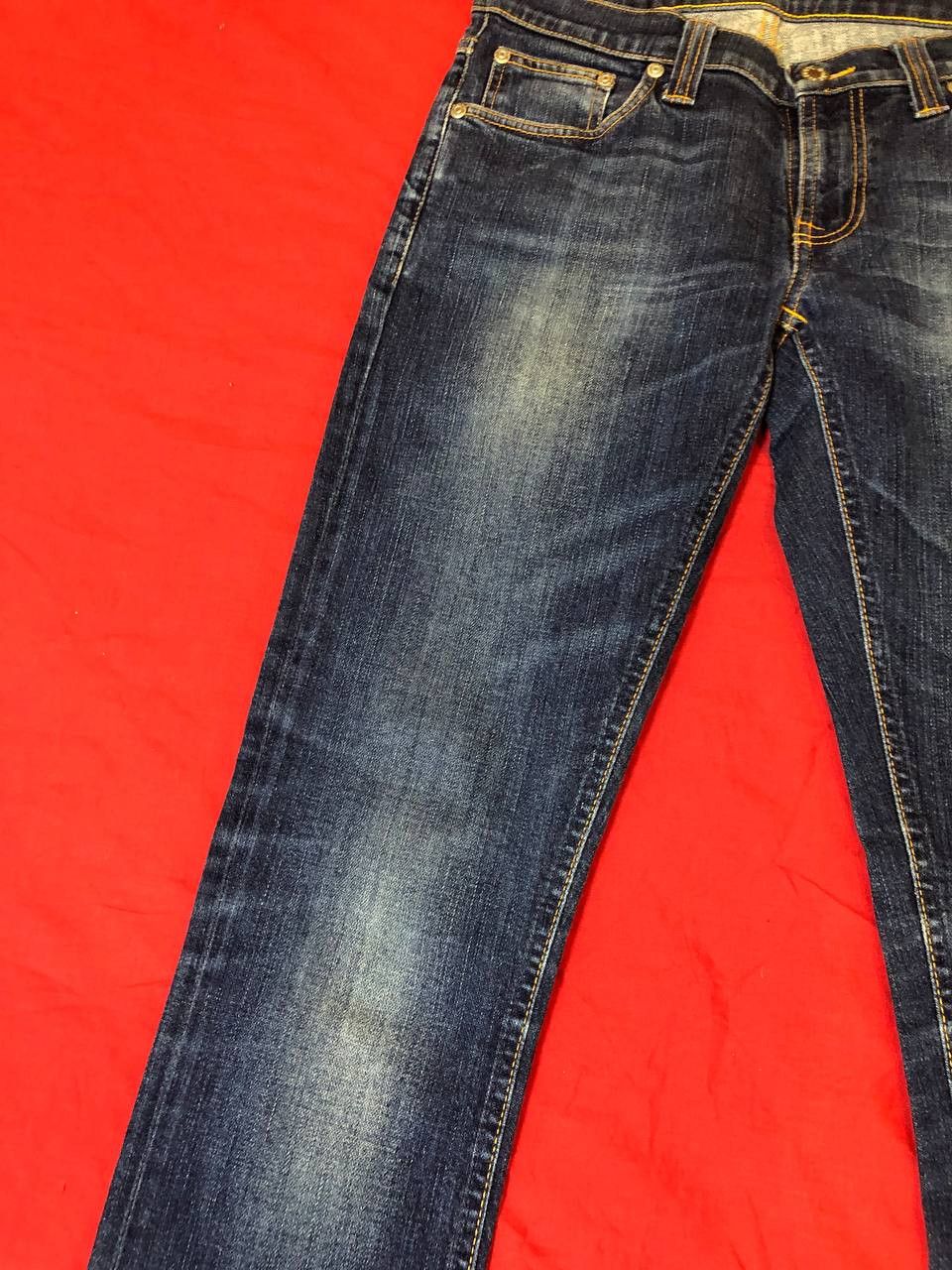 Nudie Jeans NUDIE SLIM JIM Wash Denim Regulat Straight Slim Fit Size US 28 / EU 44 - 16 Thumbnail