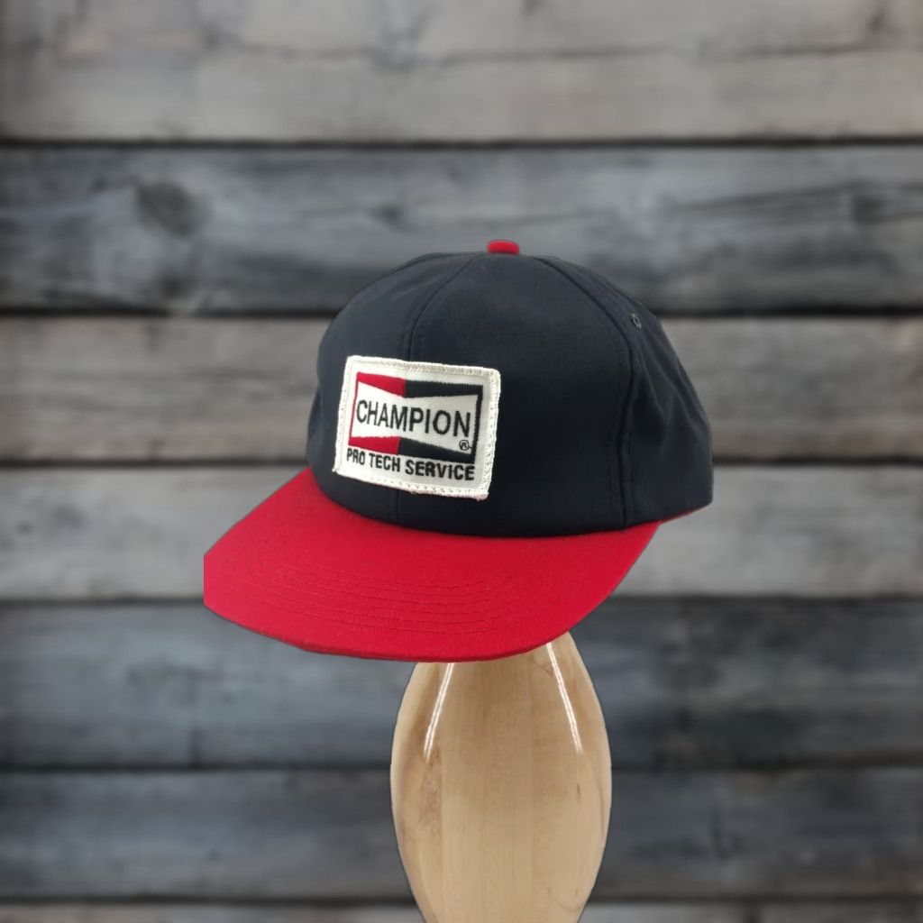 Champion Champion Pro Tech Service K product Snapback Hat USA Made Cap Hat Men's Adjustable Black Size ONE SIZE - 1 Thumbnail