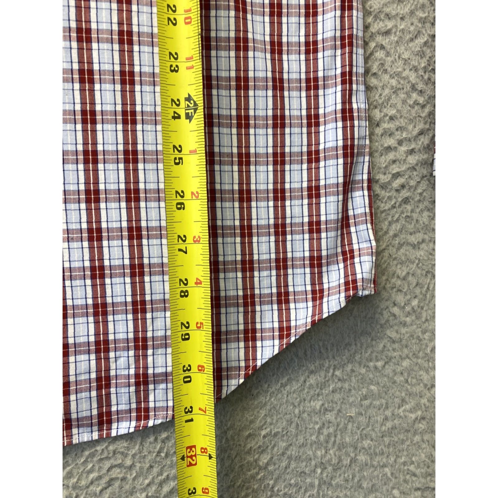 Banana Republic BANANA REPUBLIC Men Button Up Shirt L Long Sleeve Plaid Blue Red Slim Regular Size Adult - Mens Shirt Size US L / EU 52-54 / 3 - 6 Thumbnail