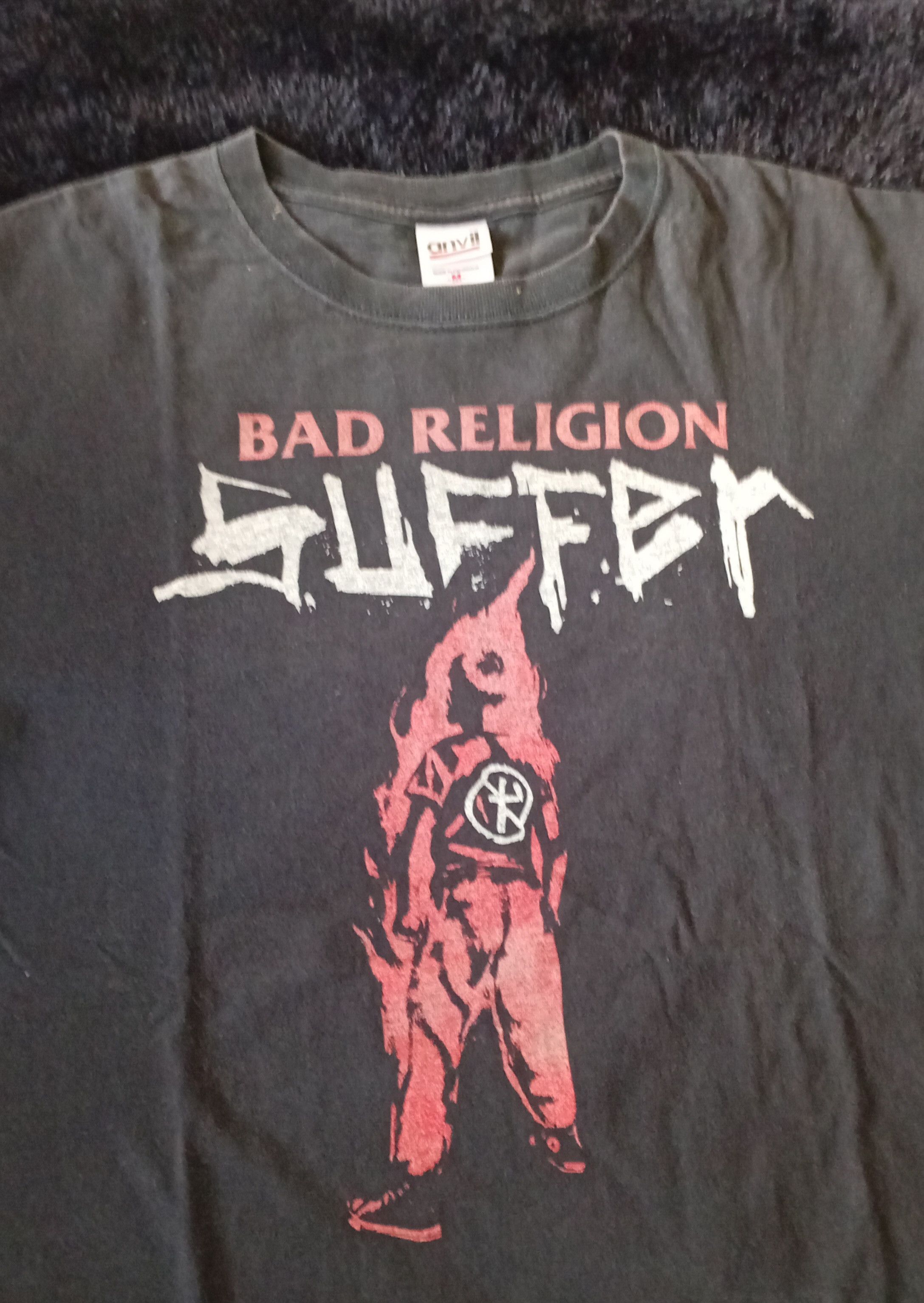 Band Tees × Vintage Vintage Bad Religion Shirt Bad Religion Suffer shirt Size US M / EU 48-50 / 2 - 5 Thumbnail