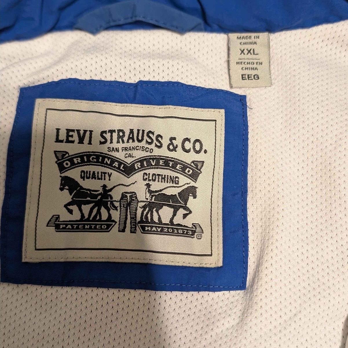 Levi's Levis Strauss Men’s Windbreaker / Zip up Nylon Jacket XXL Size US XXL / EU 58 / 5 - 2 Thumbnail