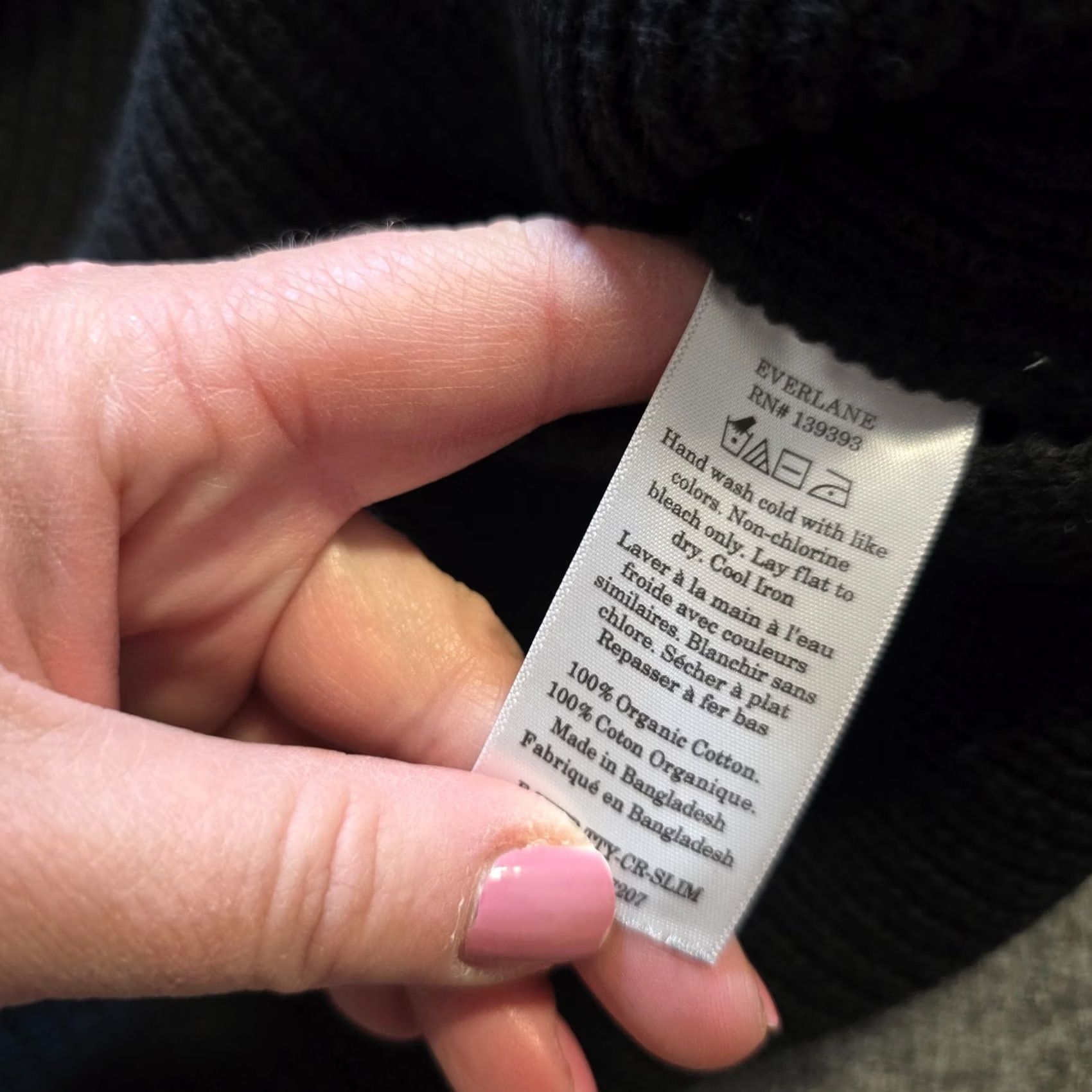 Everlane Everlane Sweater Womens Size Medium Black Chunky Knit Long Sleeve Capsule Casual Size M / US 6-8 / IT 42-44 - 7 Thumbnail