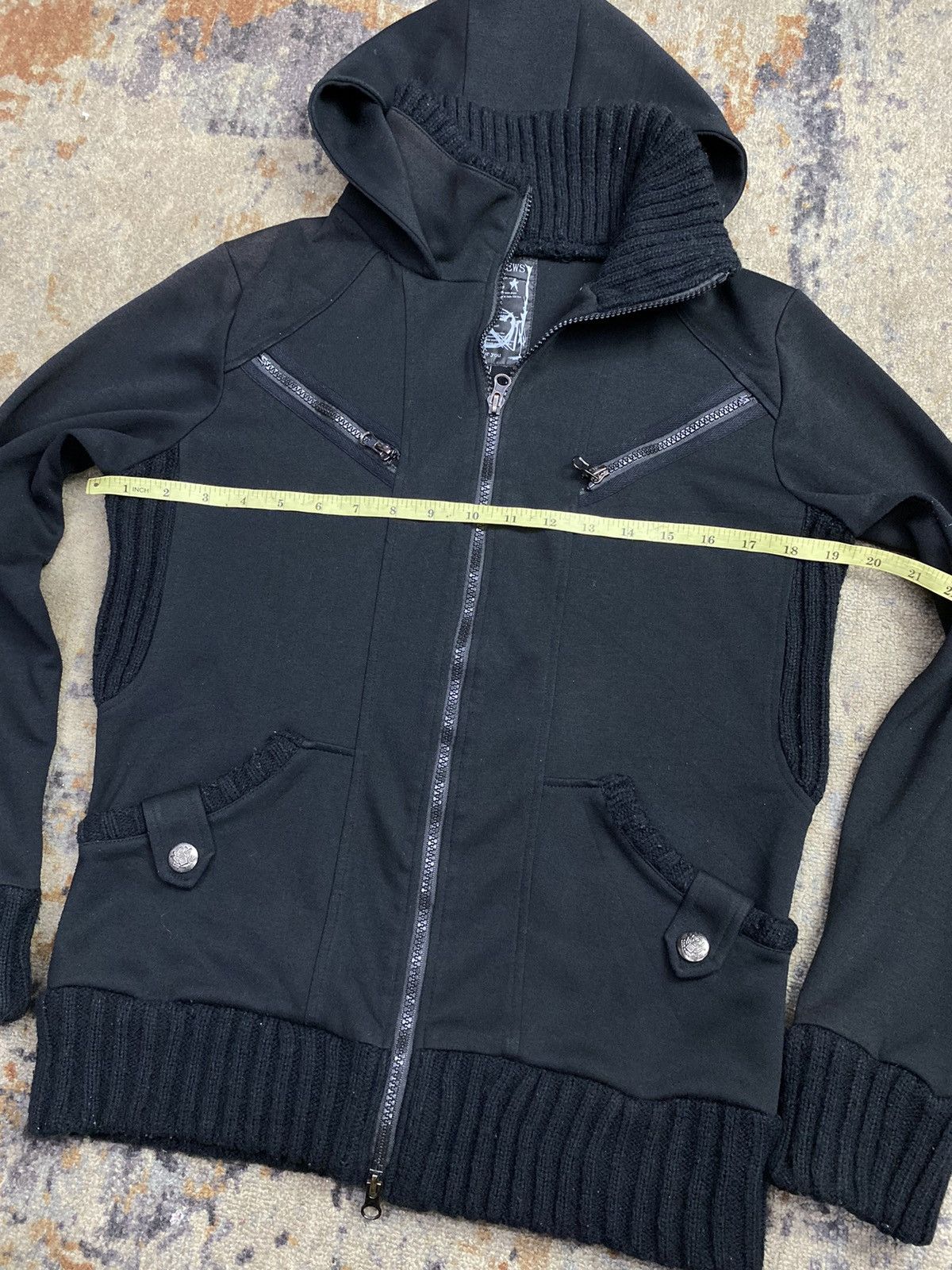 Hysteric Glamour × If Six Was Nine × Japanese Brand daily news gothic black faded hoodie ifsixwasnine style Size US M / EU 48-50 / 2 - 11 Thumbnail