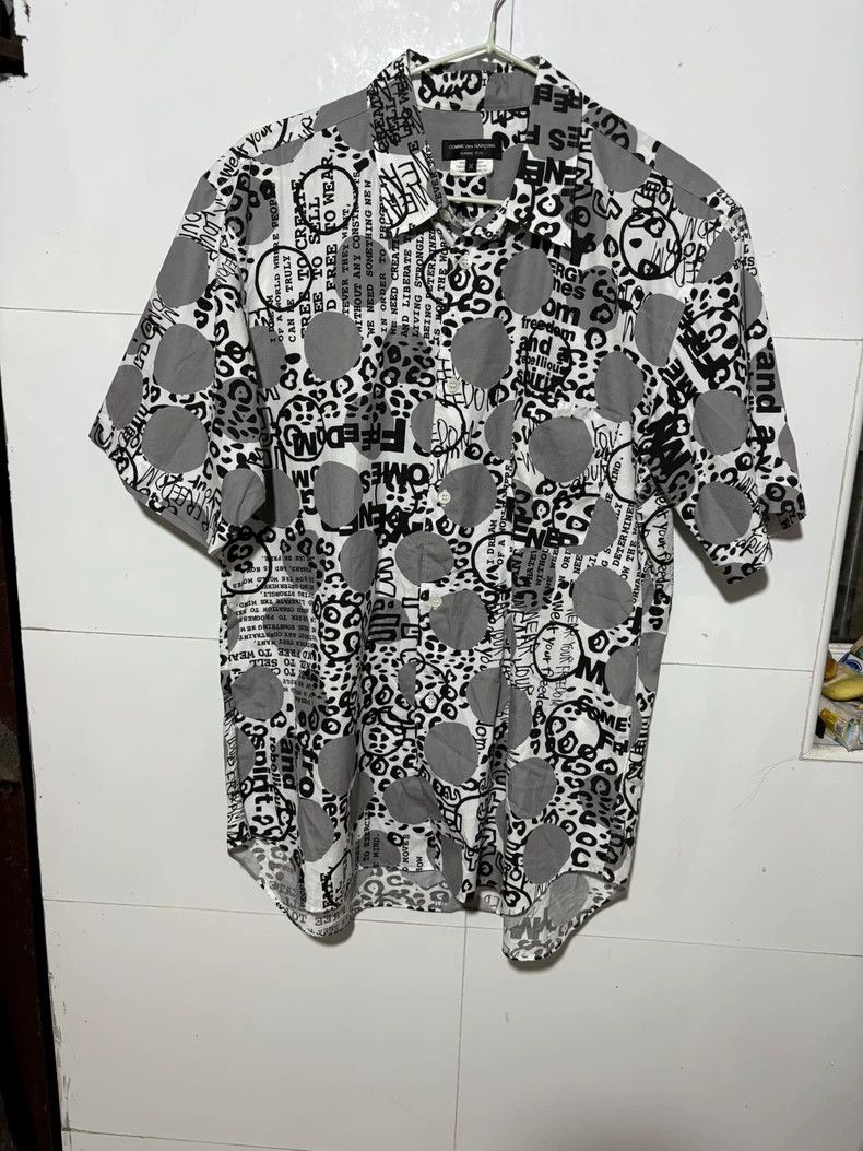 Comme des Garcons Comme Des Garcons Black and white color matching printed w Size US M / EU 48-50 / 2 - 1 Thumbnail