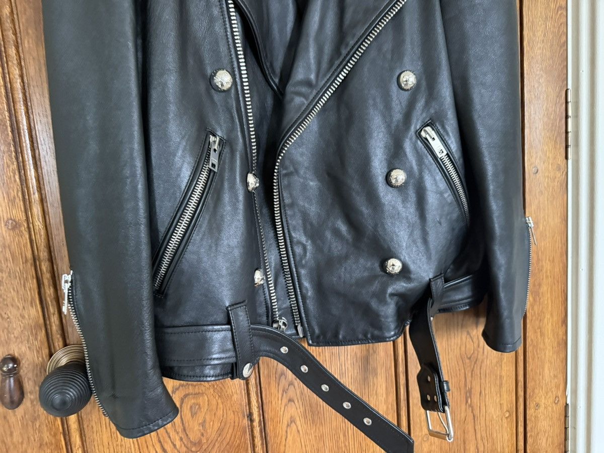 Celine $6.5k Celine Triomphe logo biker leather jacket Hedi Slimane Size US S / EU 44-46 / 1 - 21 Thumbnail
