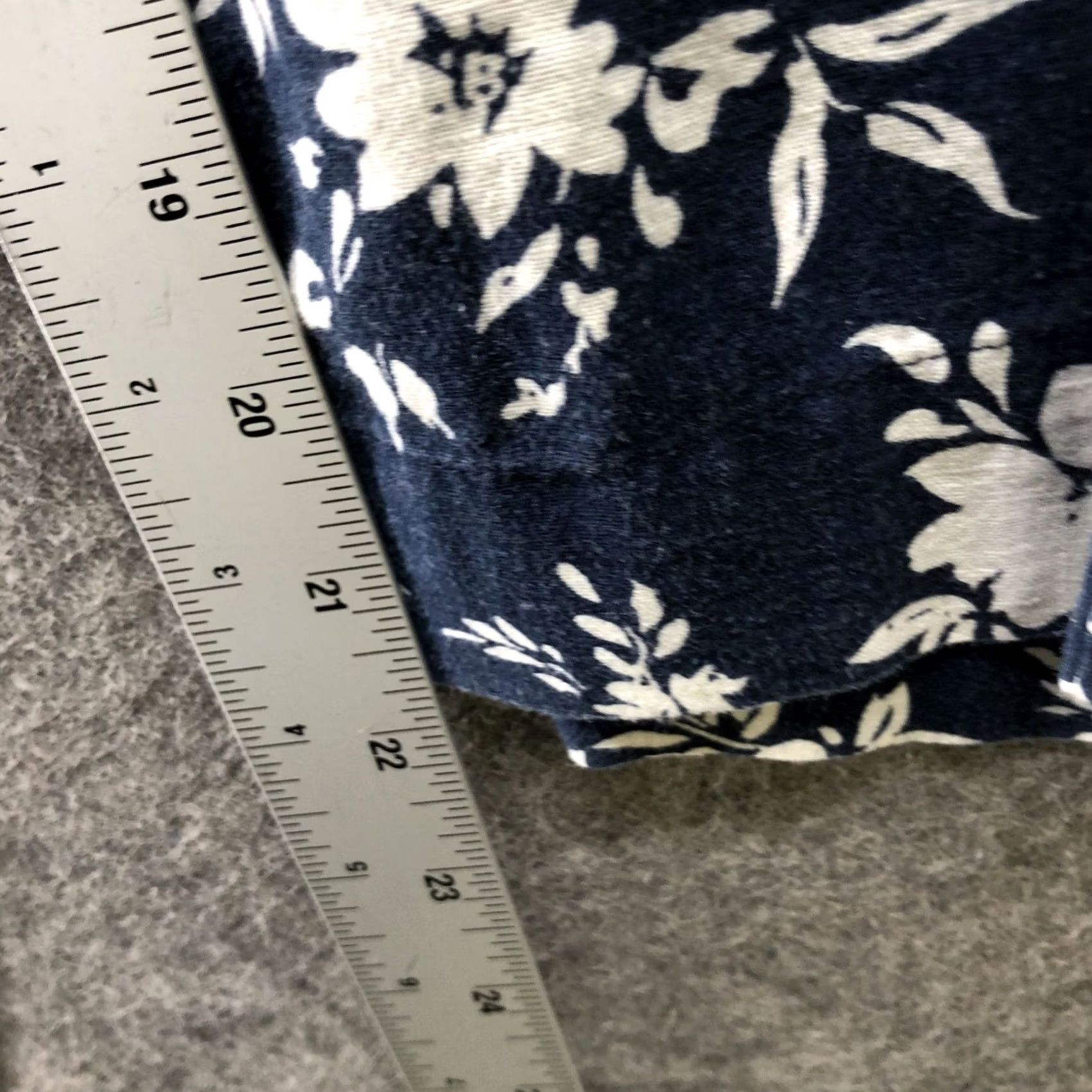Ralph Lauren Lauren Ralph Lauren Linen Cotton Pants Womens SP Blue Floral Cropped Pull On Size 28" / US 6 / IT 42 - 7 Thumbnail