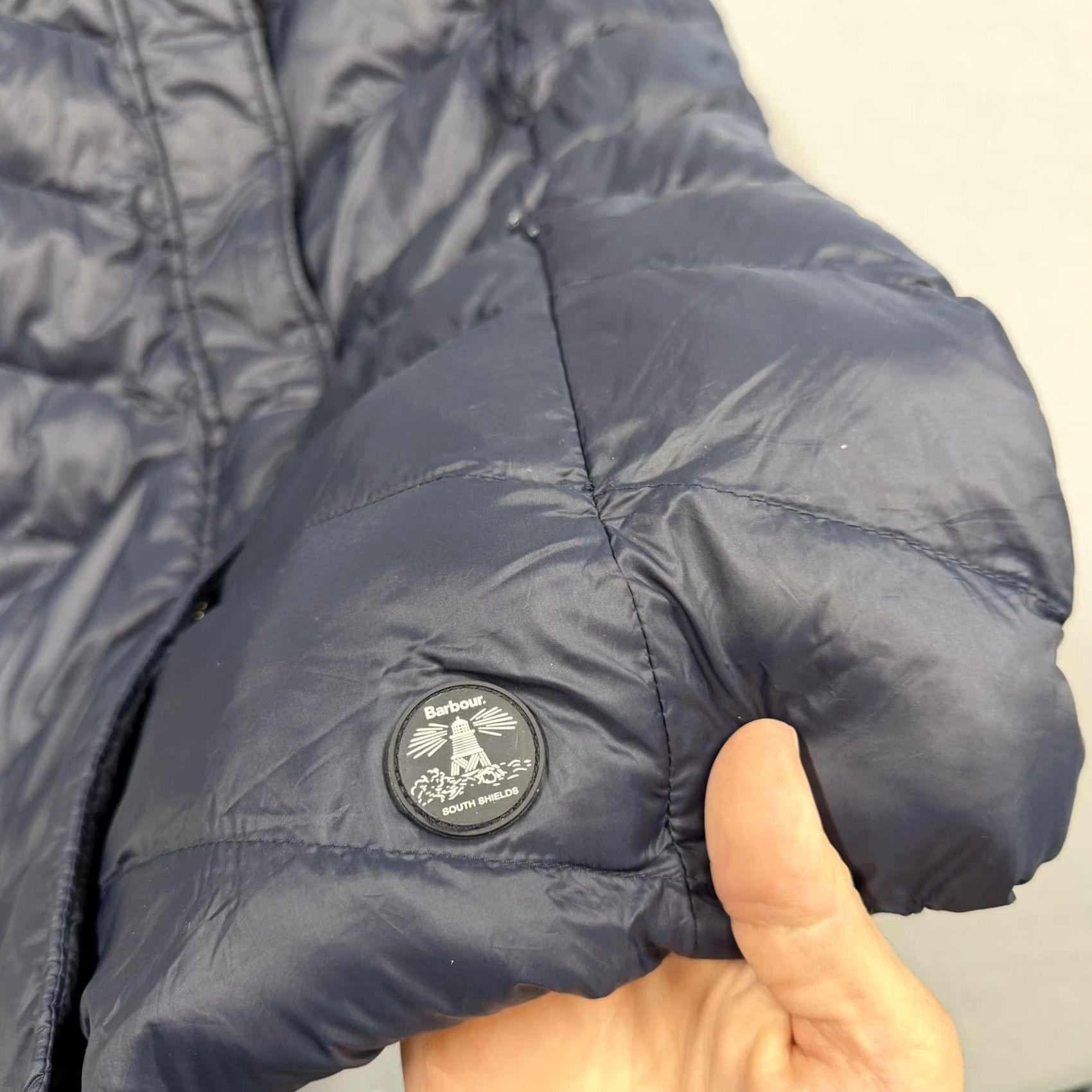 Barbour Barbour Vest Womens 10 Blue Quilted Puffer Hooded Full Zip Insulated Warm Jacket/Coat Size L / US 10 / IT 46 - 2 Thumbnail