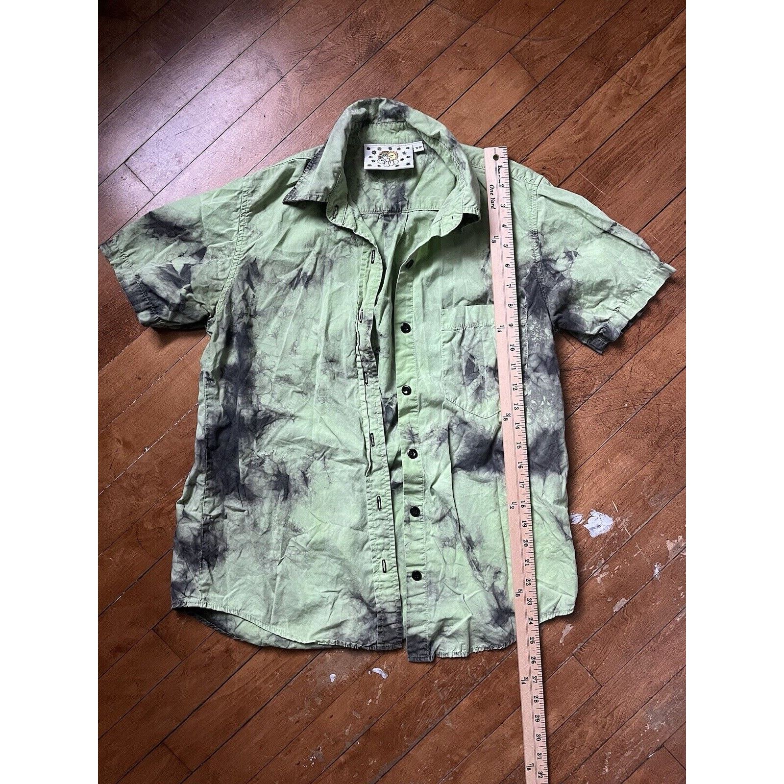 Big Bud Press ✨Big Bud Short Sleeve Tie Dyed Button Up Women’s XS Size XS / US 0-2 / IT 36-38 - 2 Thumbnail