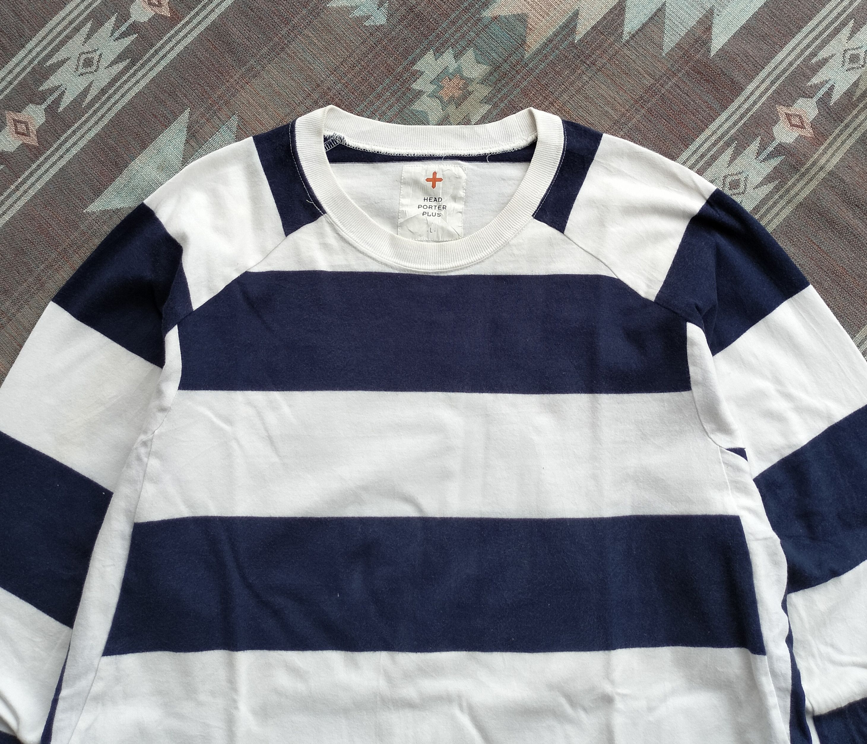 Porter Head Porter plus japan stripe navy white Ls shirt Size US L / EU 52-54 / 3 - 3 Thumbnail